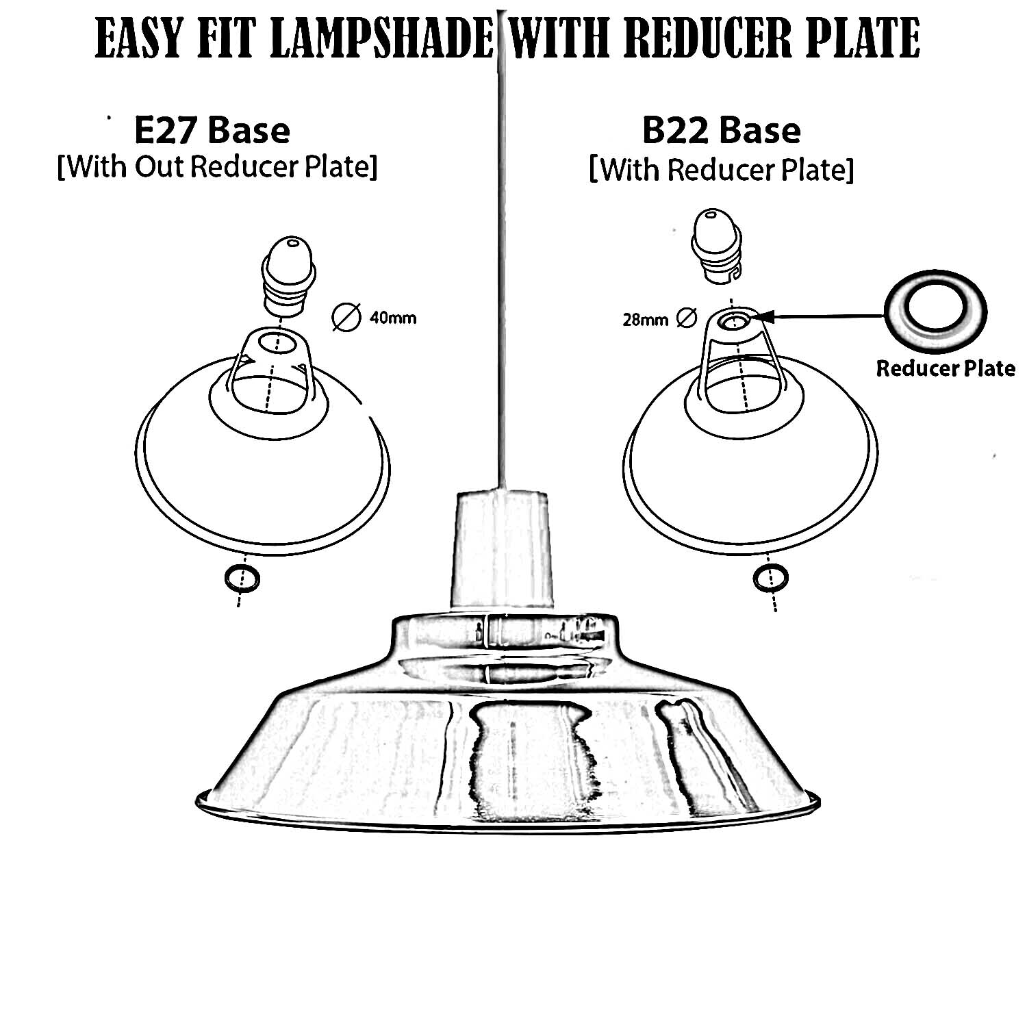 A sleek dome lamp shade for hanging pendant lights in brushed finish, showcasing its modern design and white interior for enhanced illumination.