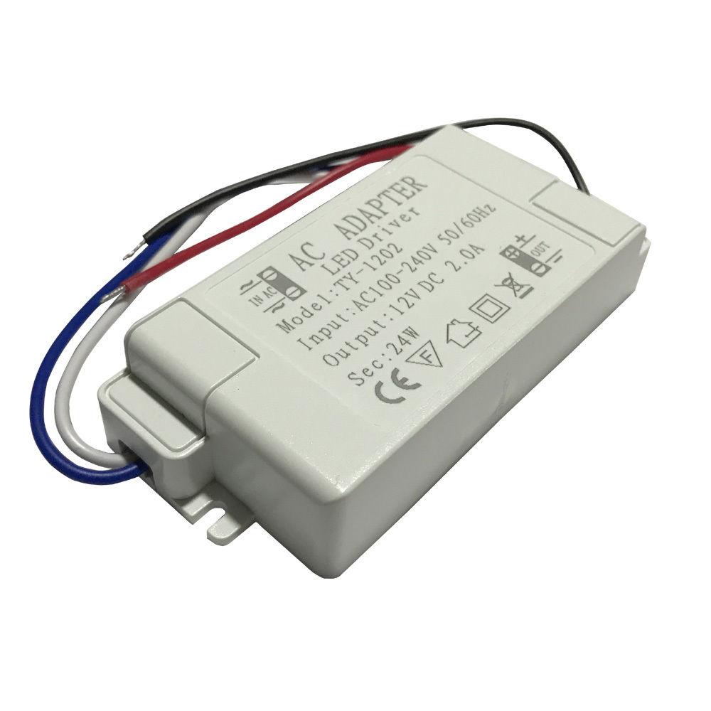 24W LED Driver transformer with specifications for low voltage LED lighting applications.