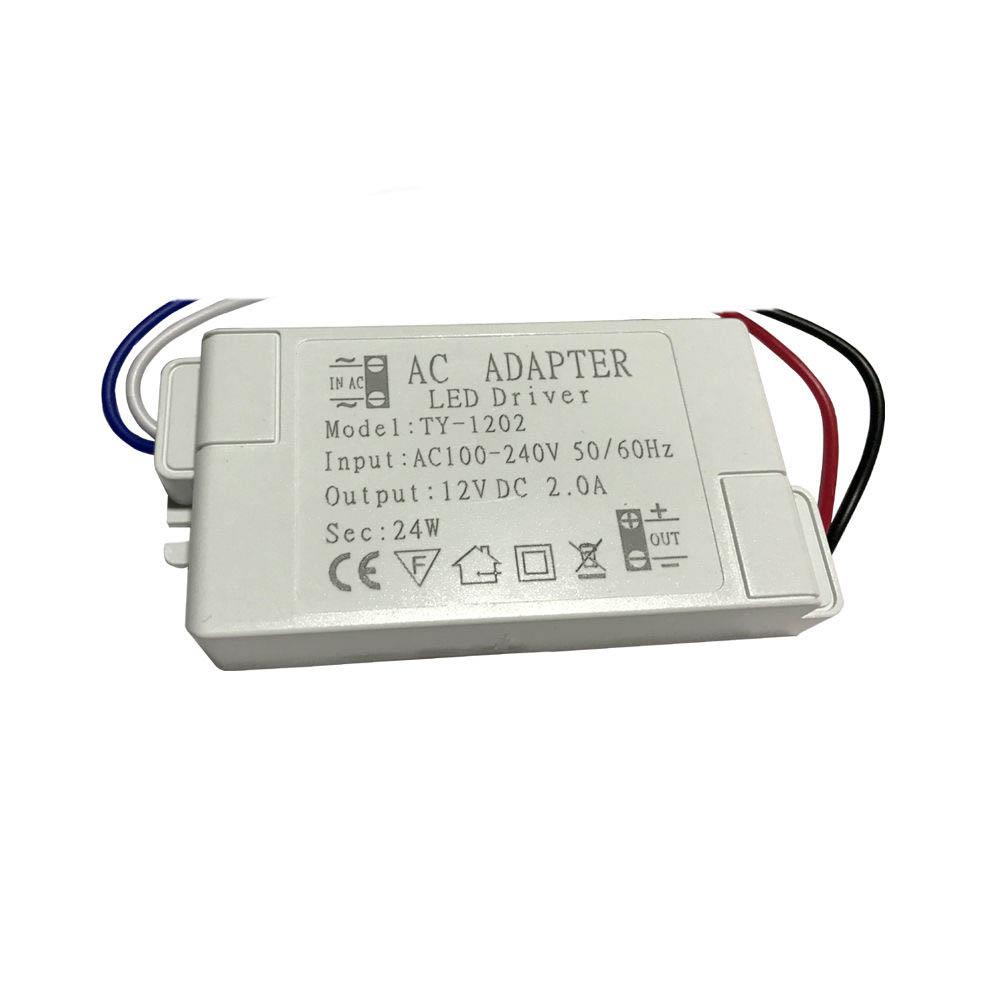 24W LED Driver transformer with specifications for low voltage LED lighting applications.