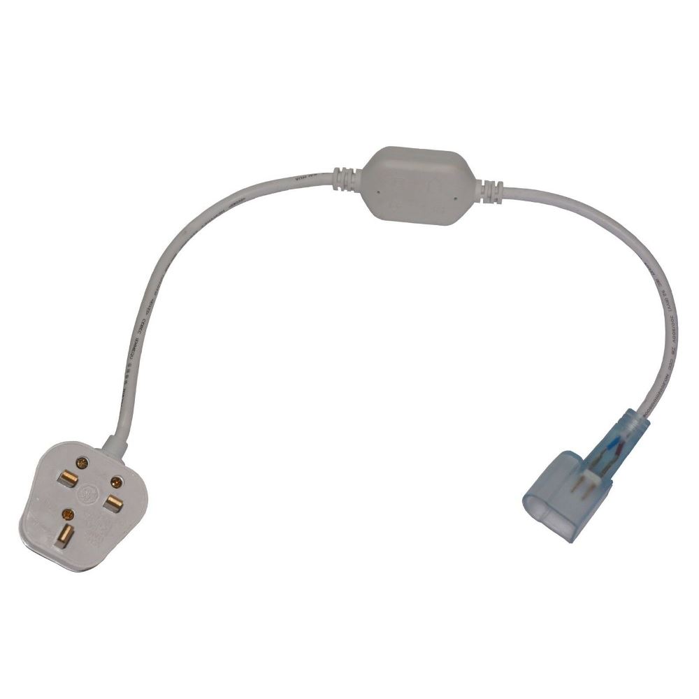 LED Neon Flex Accessories DC Power Connector designed for 8 x 16mm neon strips, showcasing its durable and flexible design for easy installation.