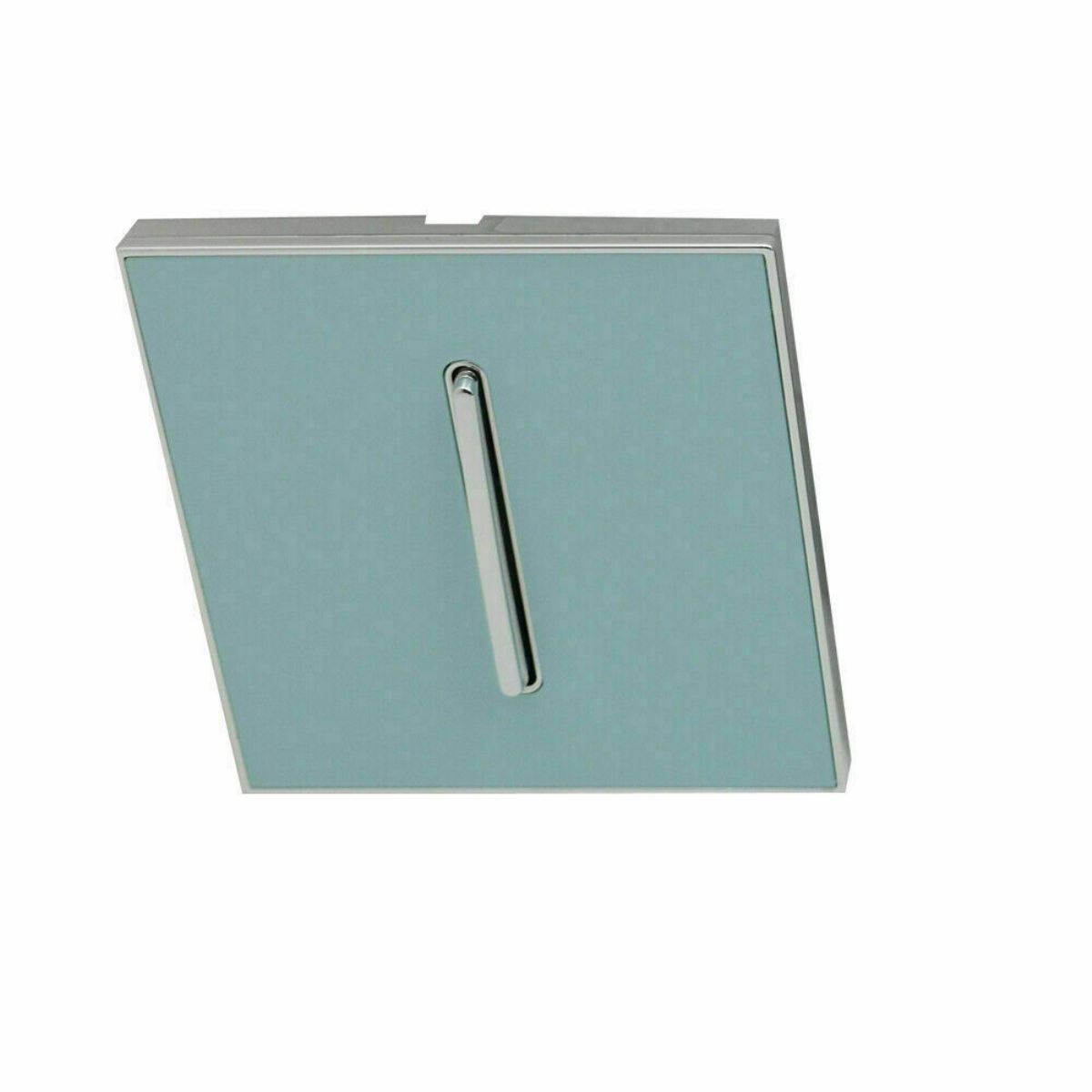 LEDSone industrial vintage Blue Glossy 1 Gang Screwless Wall Light showcasing its sleek design and modern features.