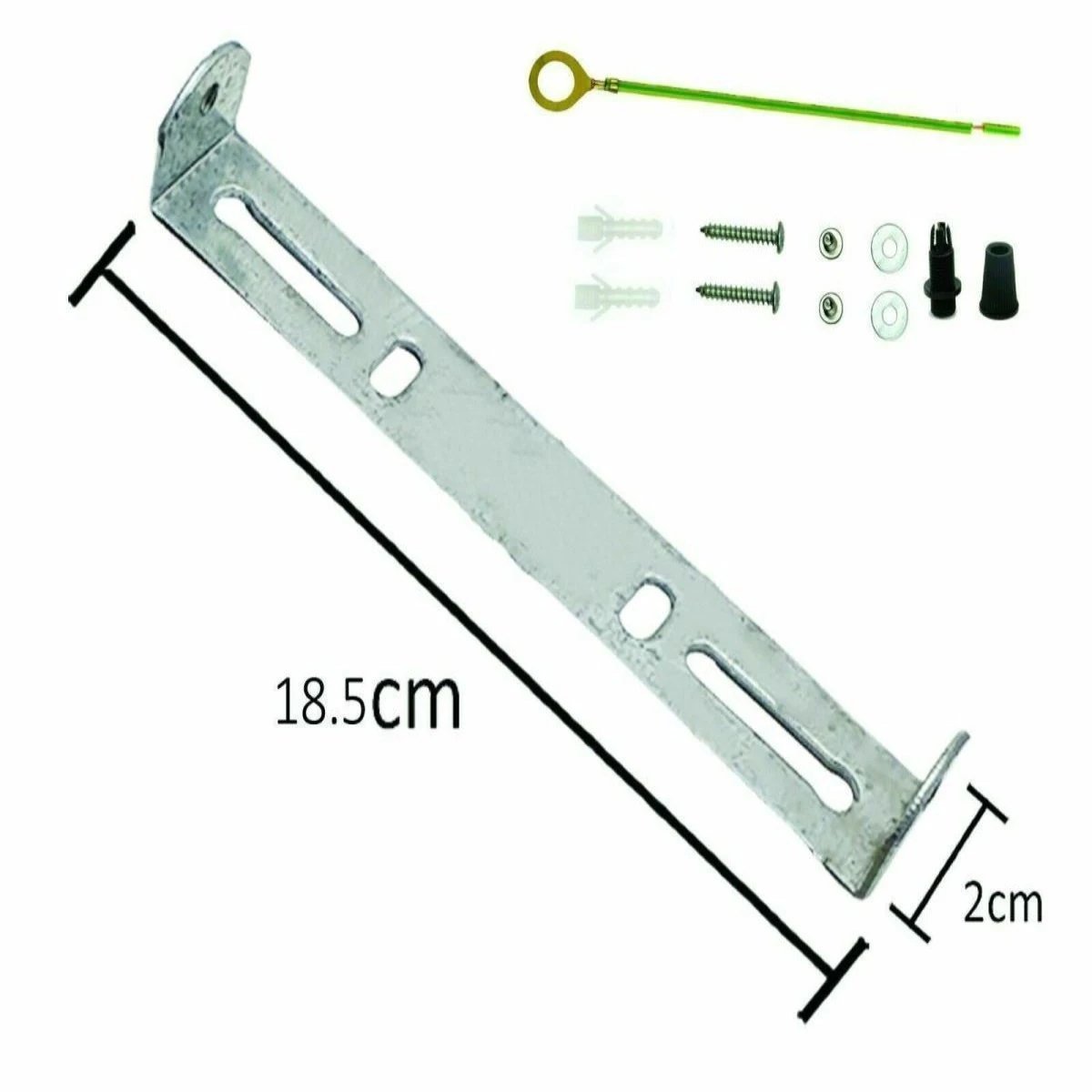 Light Fixing Strap Brace Plate 185mm~1074, a durable iron ceiling plate bracket for hanging light fixtures securely.