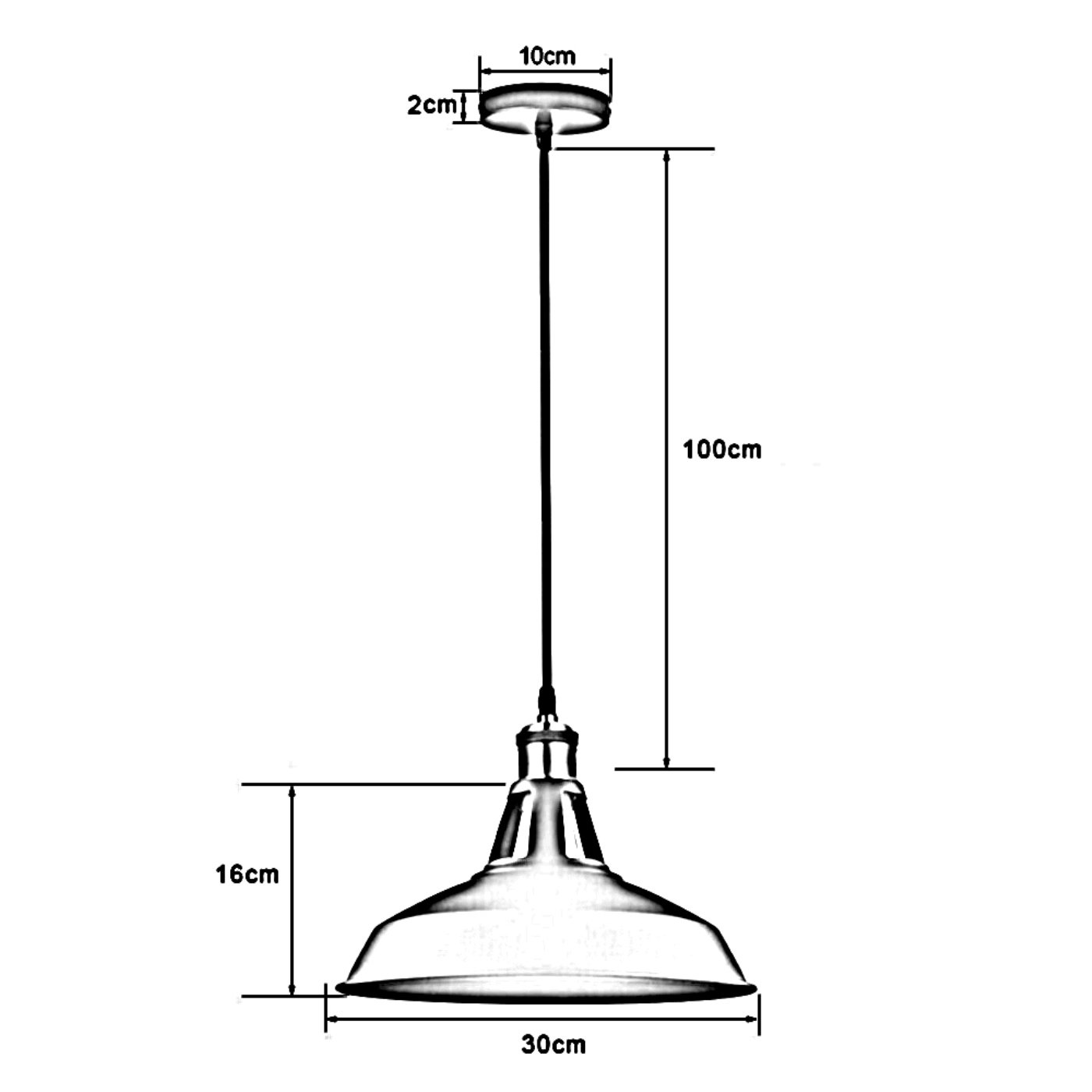 Modern green metal lampshade with industrial retro design, perfect for ceiling lighting in various spaces.