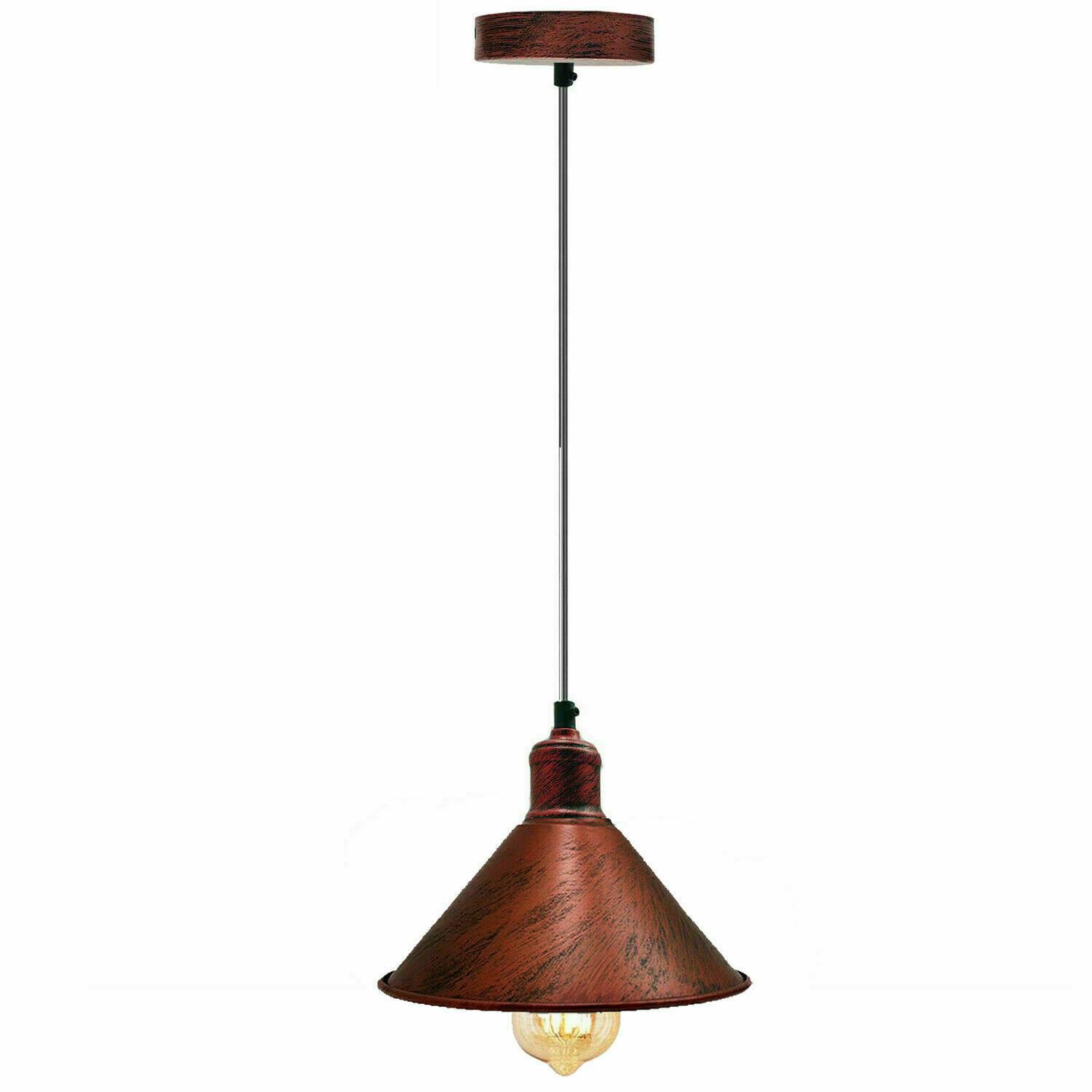 Modern Hanging Rope Light featuring a sleek design with a metal shade and E27 lamp base, ideal for various home decors.