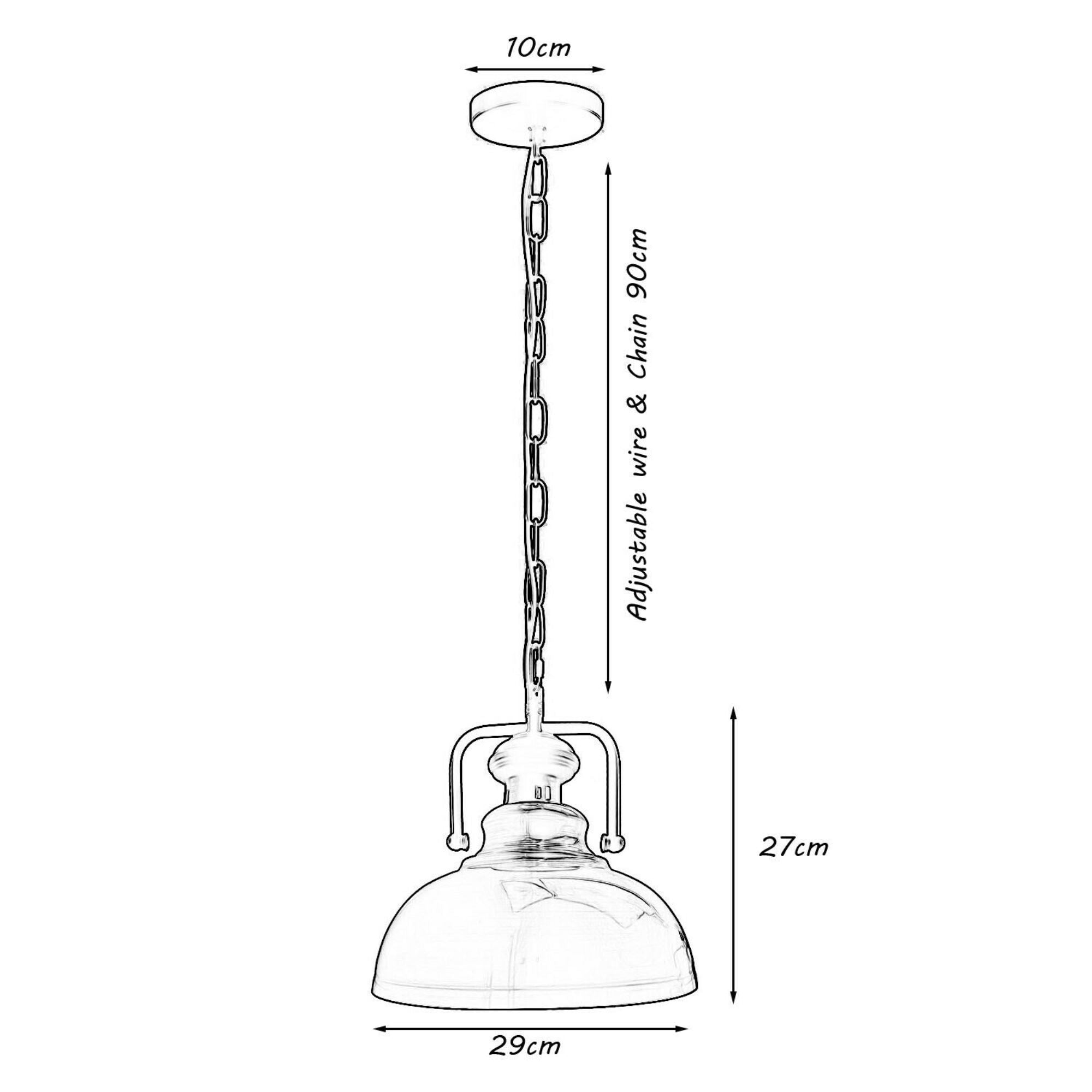 Modern Metal Shade Hanging Chain Pendant Light with chrome finish and adjustable cable, perfect for contemporary decor.