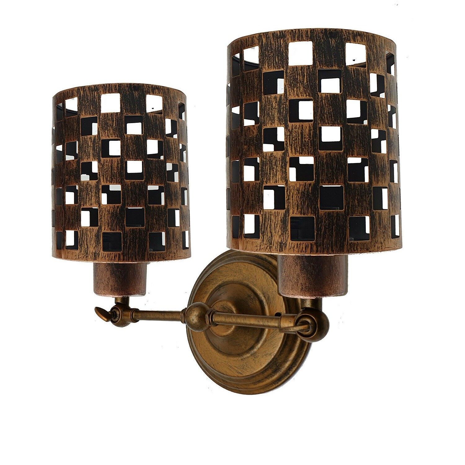 Modern Retro Brushed Copper Vintage Industrial Wall Mounted Light showcasing a stylish design with a brushed copper finish, perfect for various indoor settings.