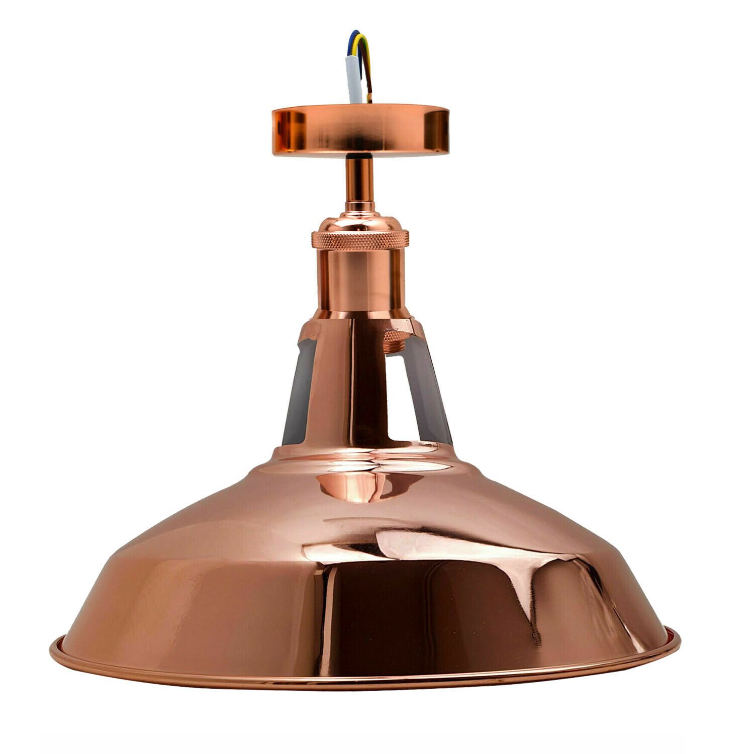 Modern Semi Flush Fittings Brushed Metal Lounge Ceiling Light in Rose Gold, showcasing its elegant design and metal finish.