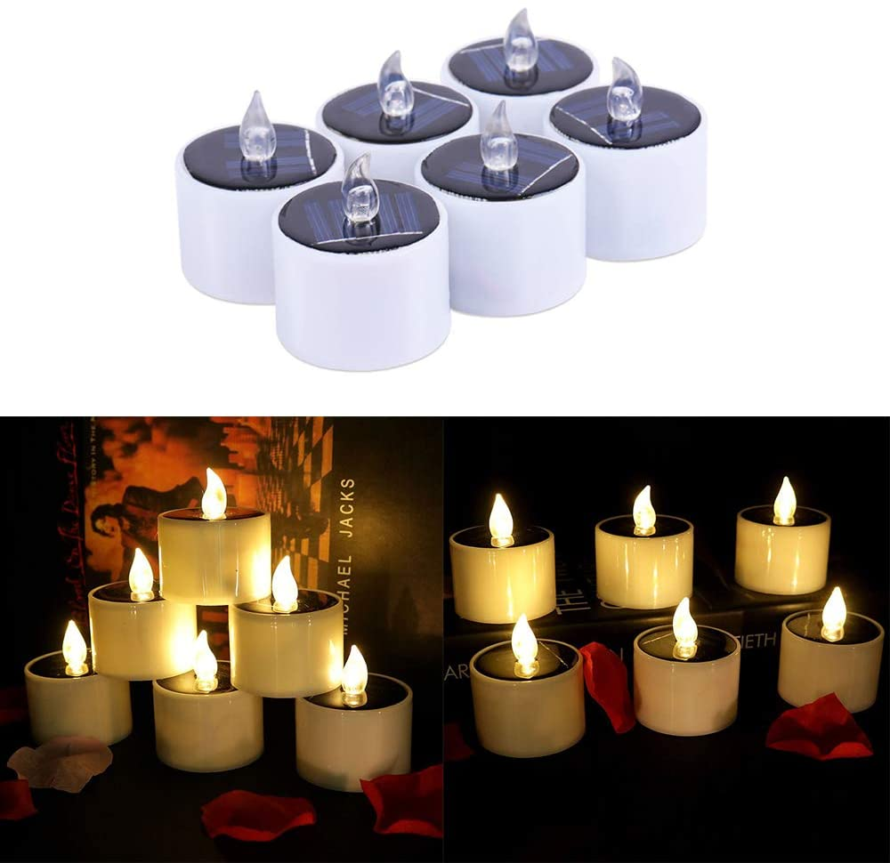 Battery-powered LED tealight candles