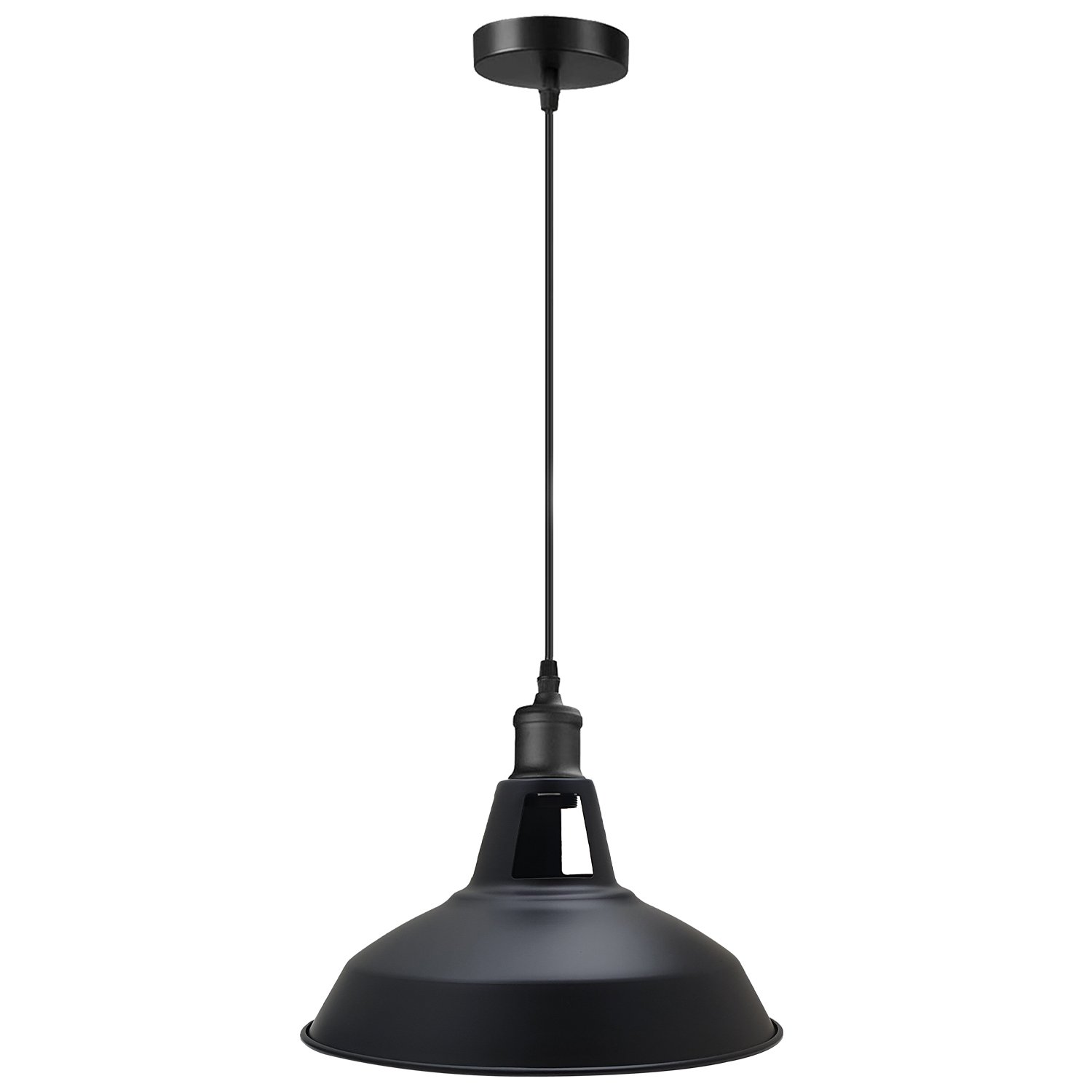 Vintage Barn Ceiling Hanging Pendant Light with industrial metal design, perfect for home and commercial use.