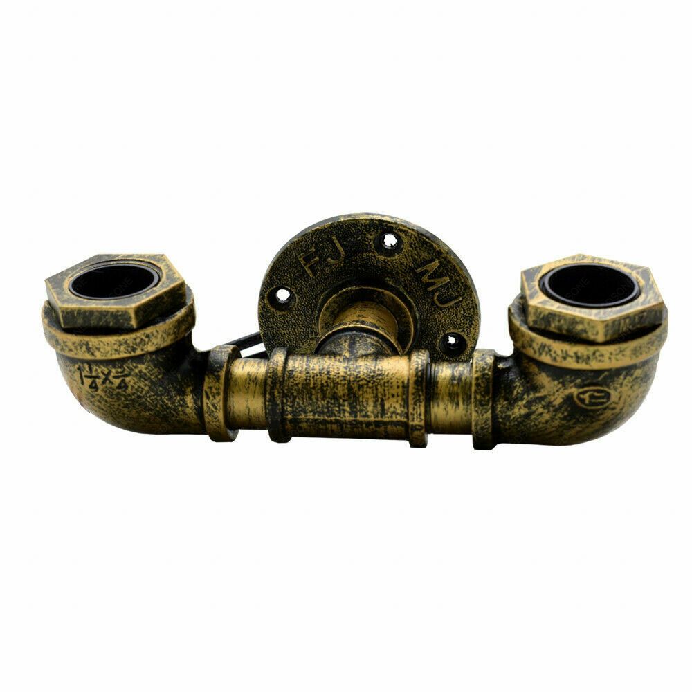 Vintage Industrial Sconce Wall Light featuring a unique water pipe design in various colors, made of durable iron metal.