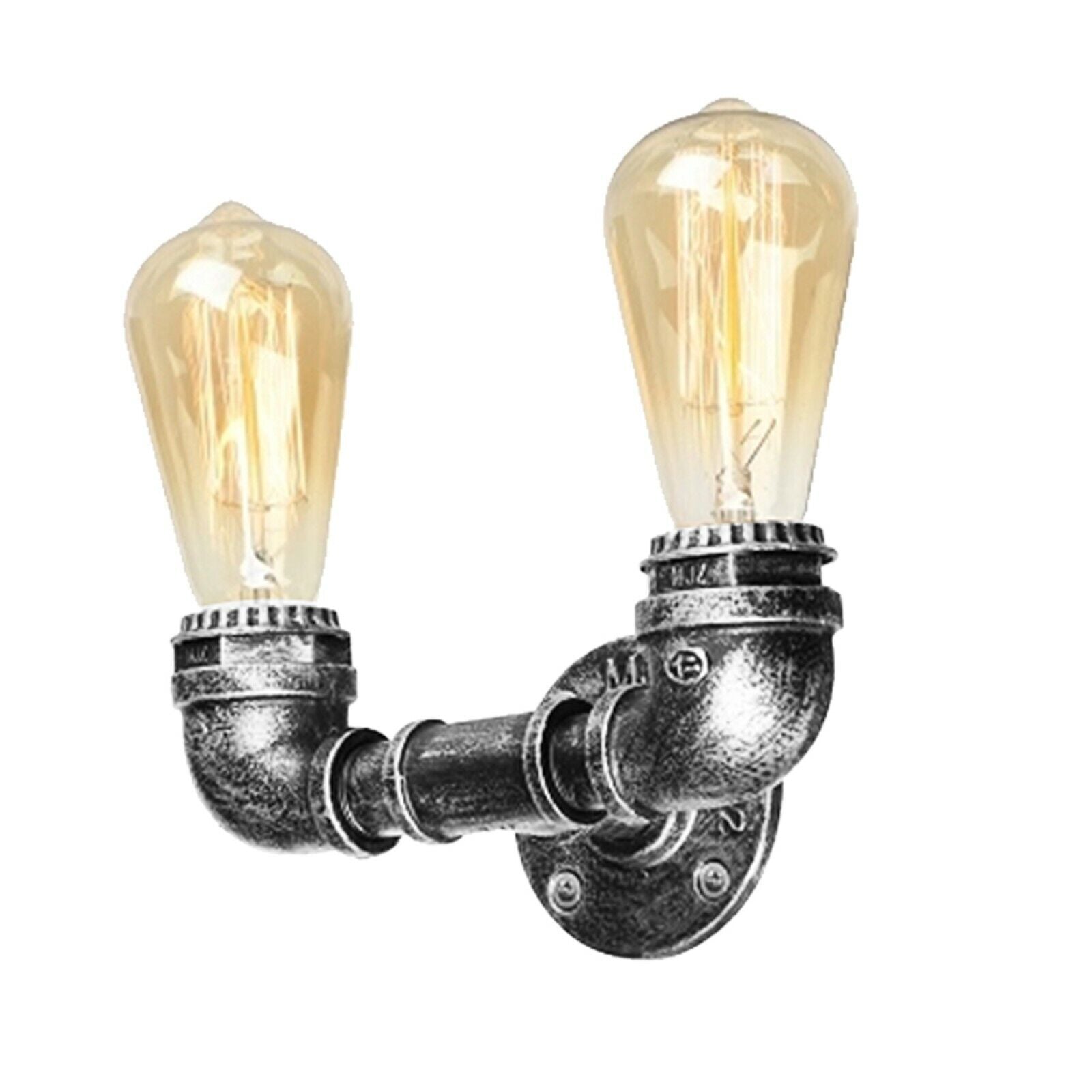 Vintage Industrial Sconce Wall Light featuring a unique water pipe design in various colors, made of durable iron metal.