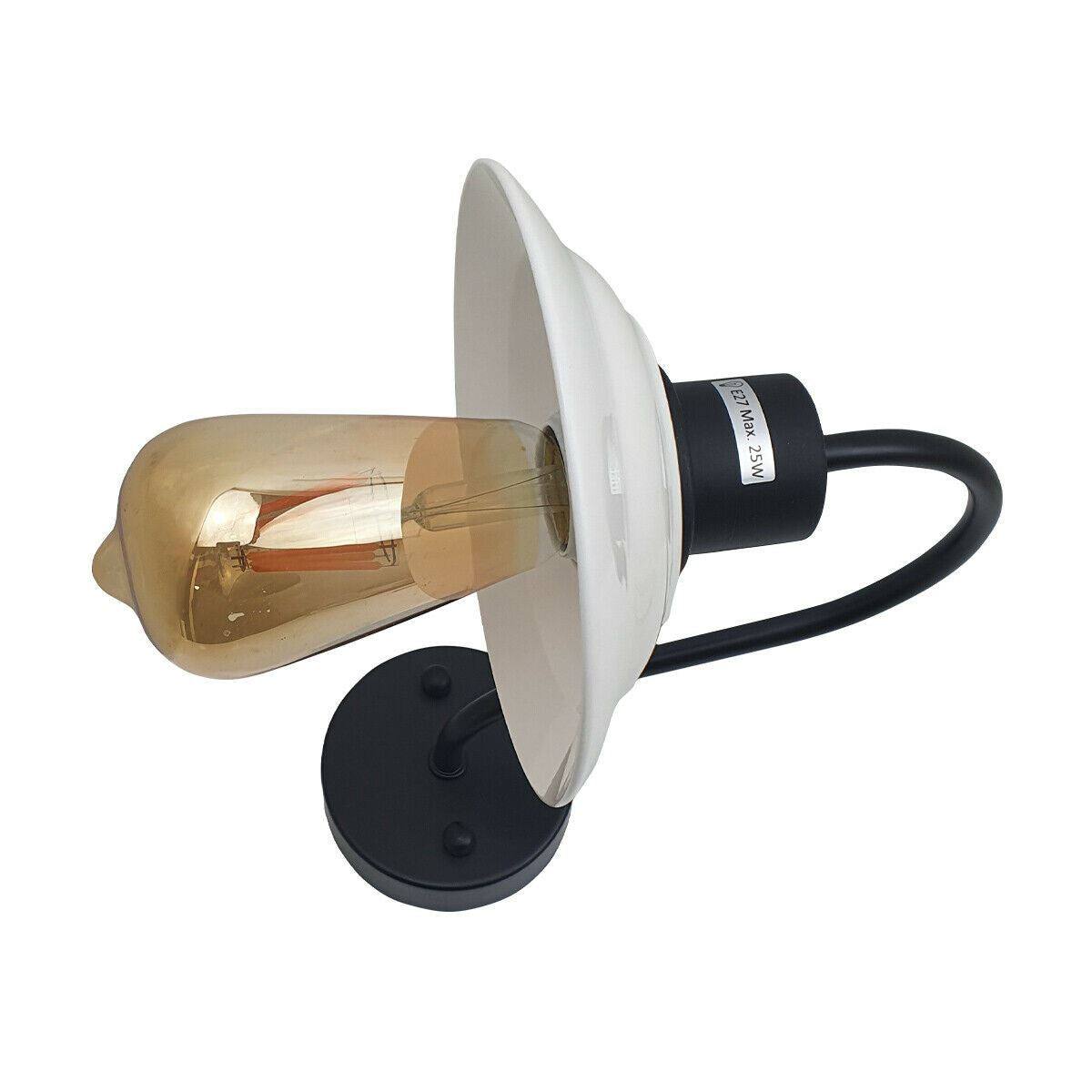 Vintage Modern Indoor Wall Sconce featuring a ceramic shade and metal wire cage, perfect for stylish home lighting.