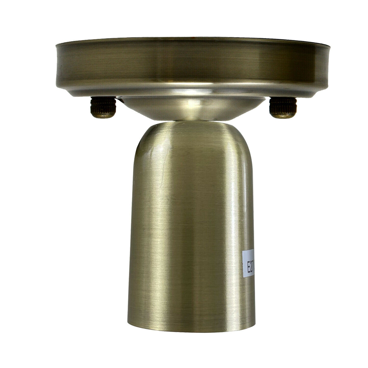 Vintage Retro Ceiling Light in green brass finish, showcasing modern industrial design with E27 lamp base.