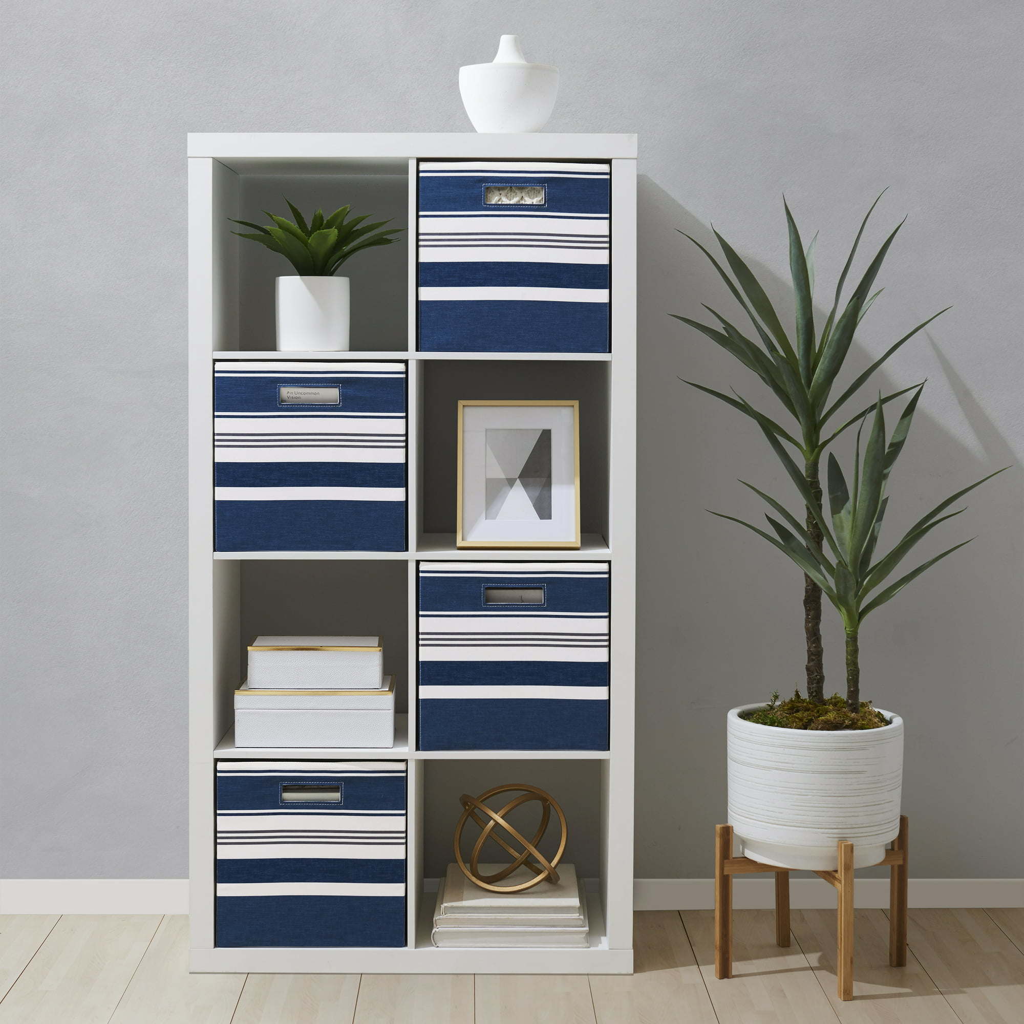 8-Cube Storage Organizer featuring eight compartments, open-back design, and sturdy construction in a stylish finish.