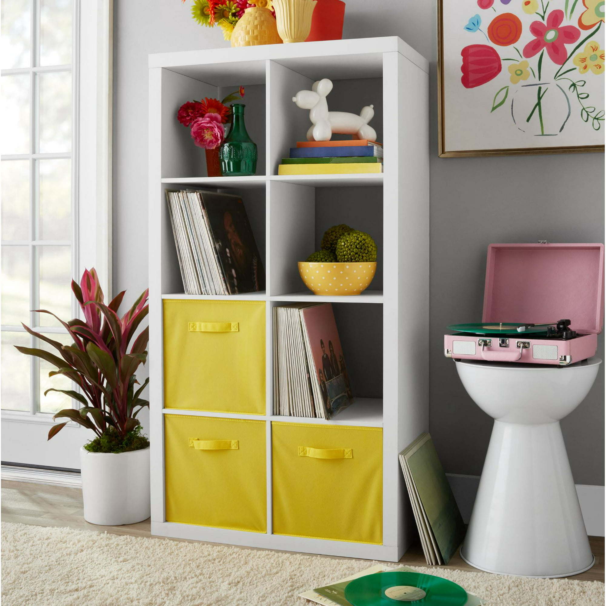 8-Cube Storage Organizer featuring eight compartments, open-back design, and sturdy construction in a stylish finish.