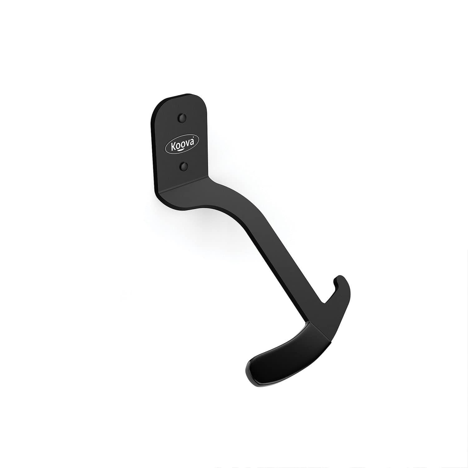 Single Bike Vertical Wall Mounted Hook made of heavy-gauge steel, featuring a rubber-coated hook to protect bike rims, ideal for efficient bike storage.