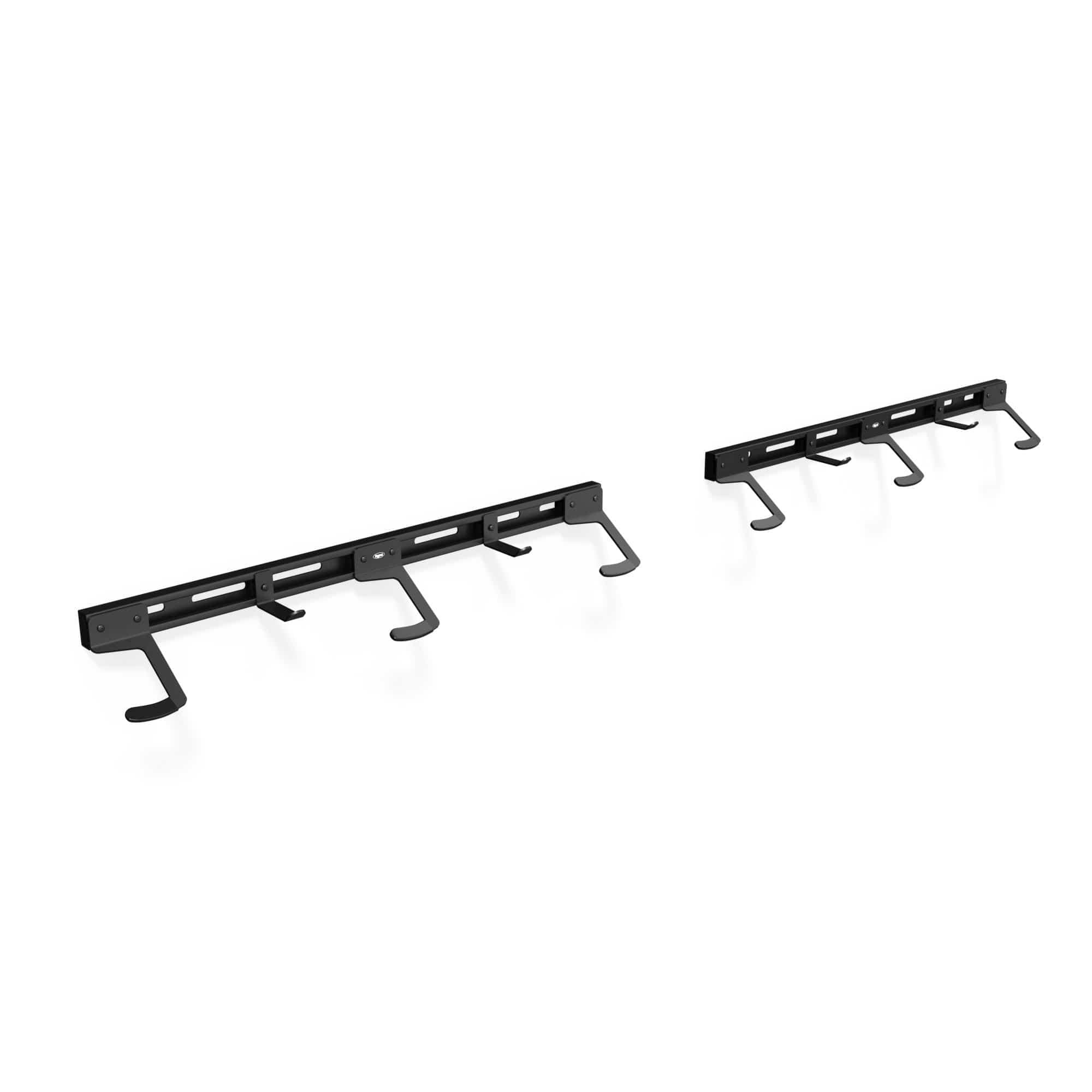 Koova Wall Mounted Bike Rack holding 6 bicycles, showcasing its sturdy design and versatility for various bike types.