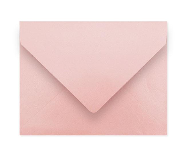 A box of A2 Carnation Envelopes in metallic finish, showcasing their elegant design and high-quality material.