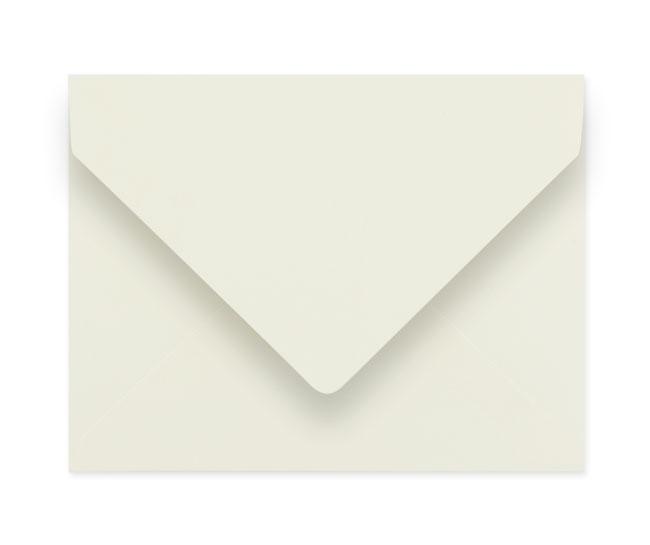 A pack of 25 A2 ivory envelopes, uncoated, perfect for invitations and cards, showcasing their elegant design and size.