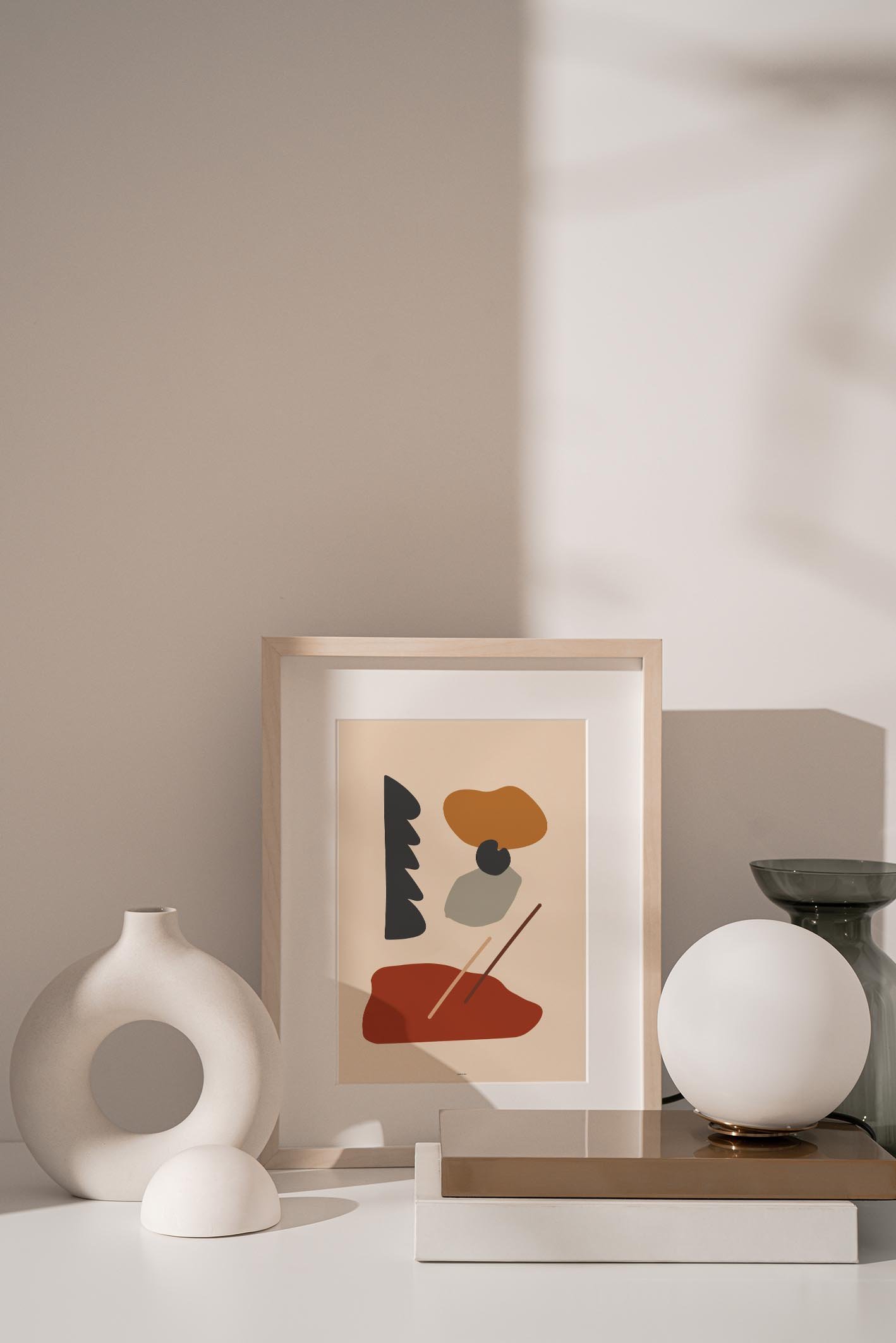 Abstract Organic Composition VIII print showcasing intricate details and vibrant colors, perfect for modern decor.