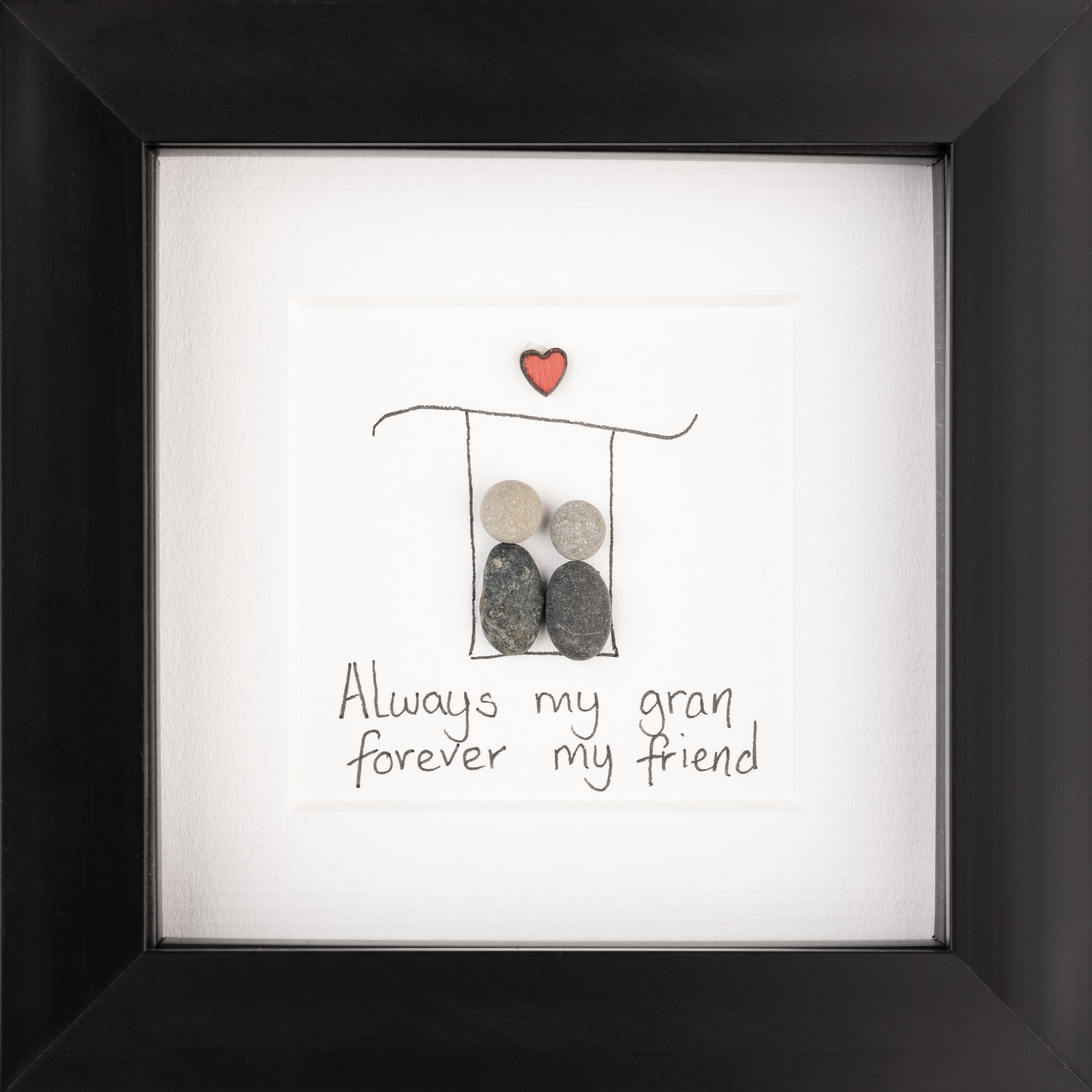 A beautifully framed art piece titled 'Always My Granny', showcasing nature-inspired design, perfect for grandmothers.