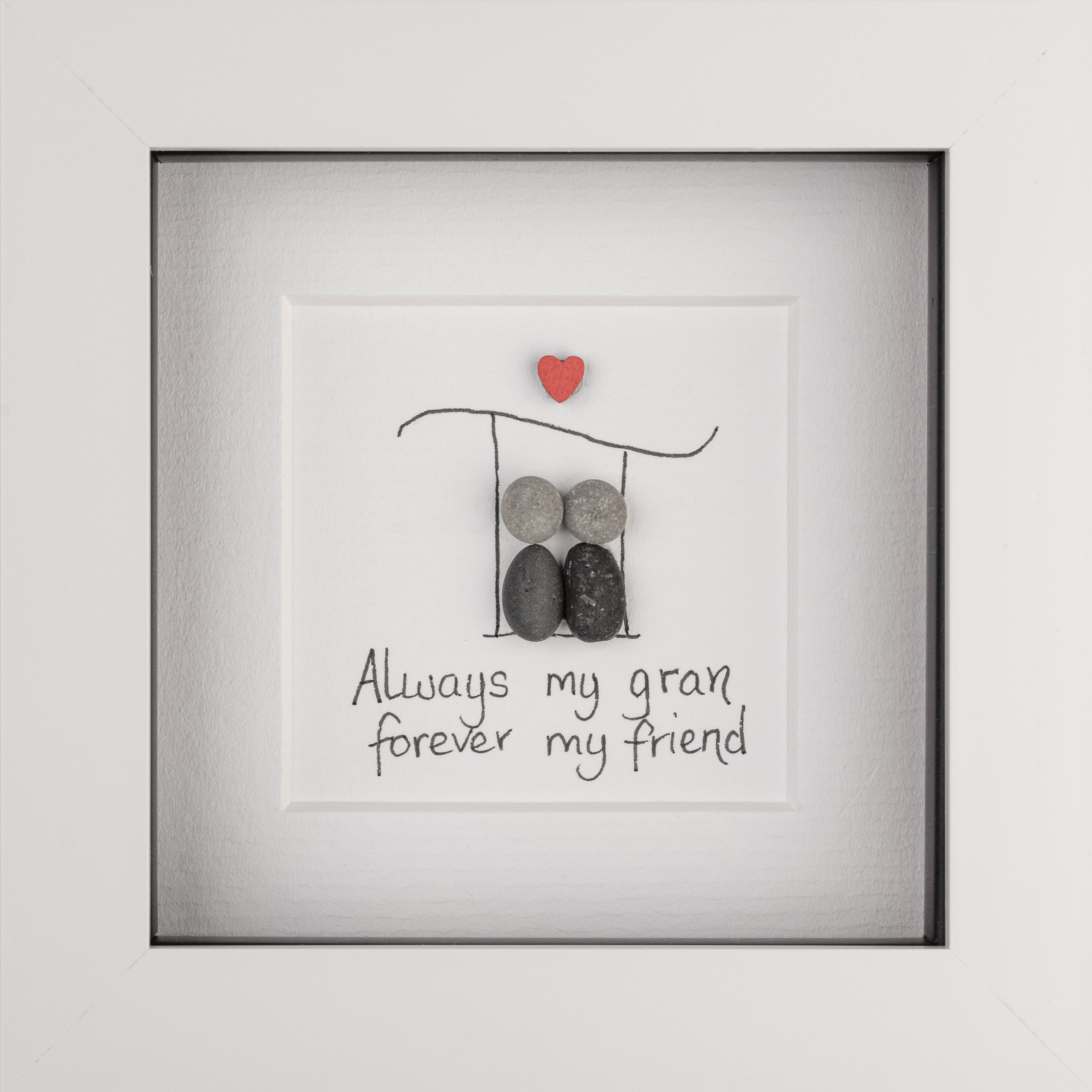 A beautifully framed art piece titled 'Always My Granny', showcasing nature-inspired design, perfect for grandmothers.