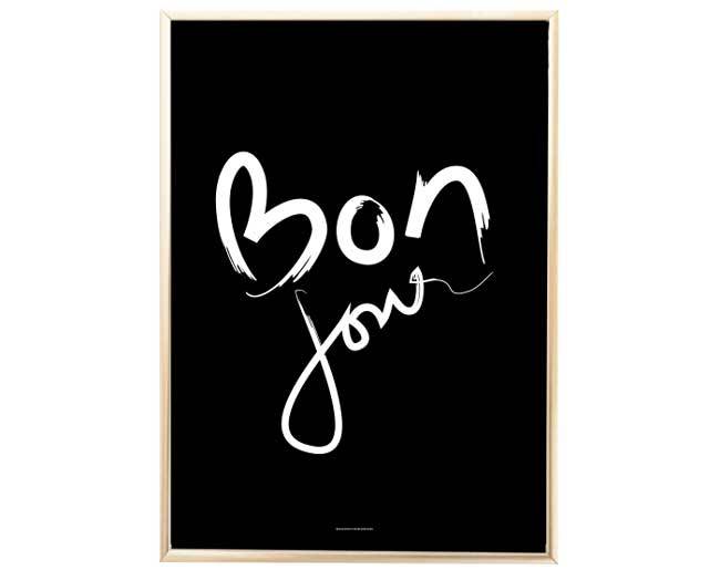 A beautifully printed Bonjour art piece on high-quality stock, showcasing vibrant colors and intricate details.