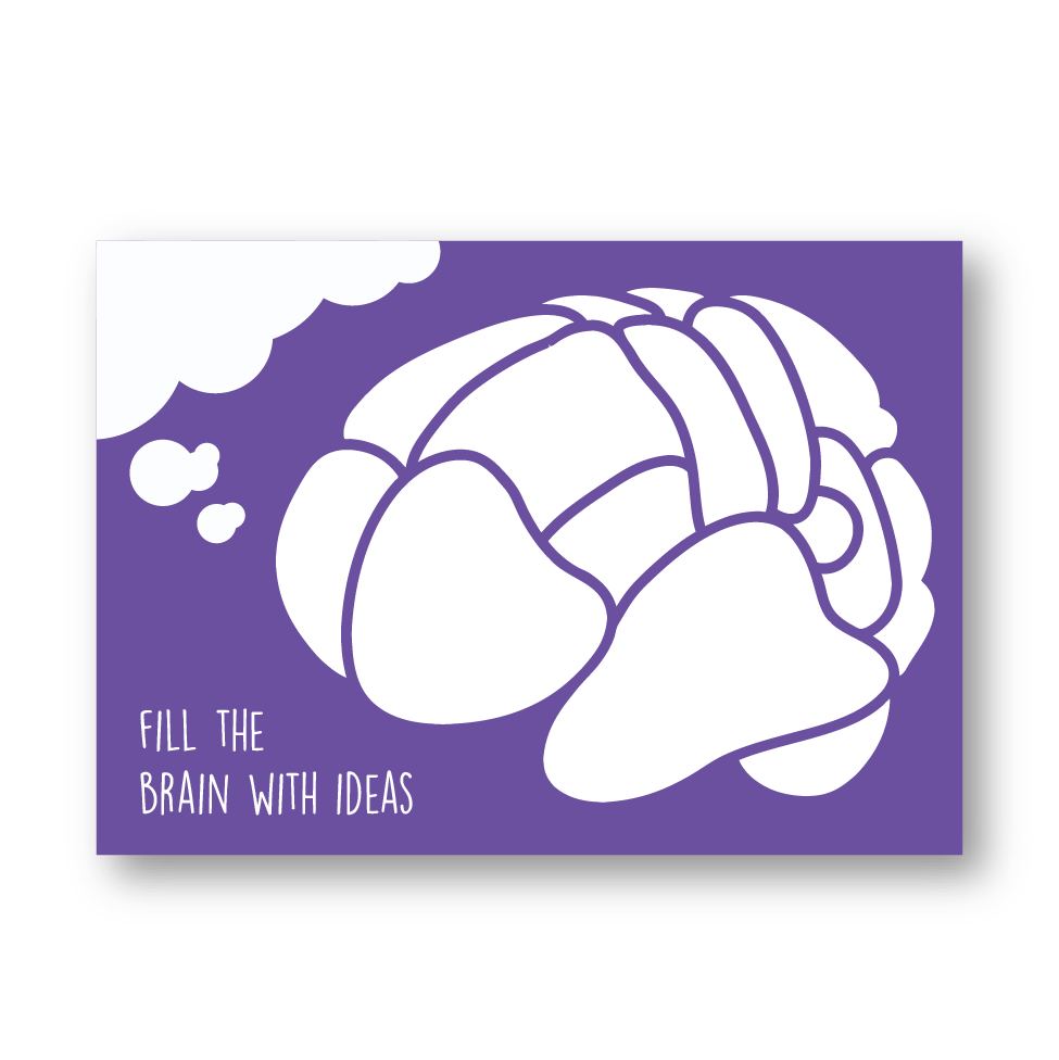 Brainstorm Notepad featuring A6 size, 50 sheets of high-quality paper, designed for effective idea generation.