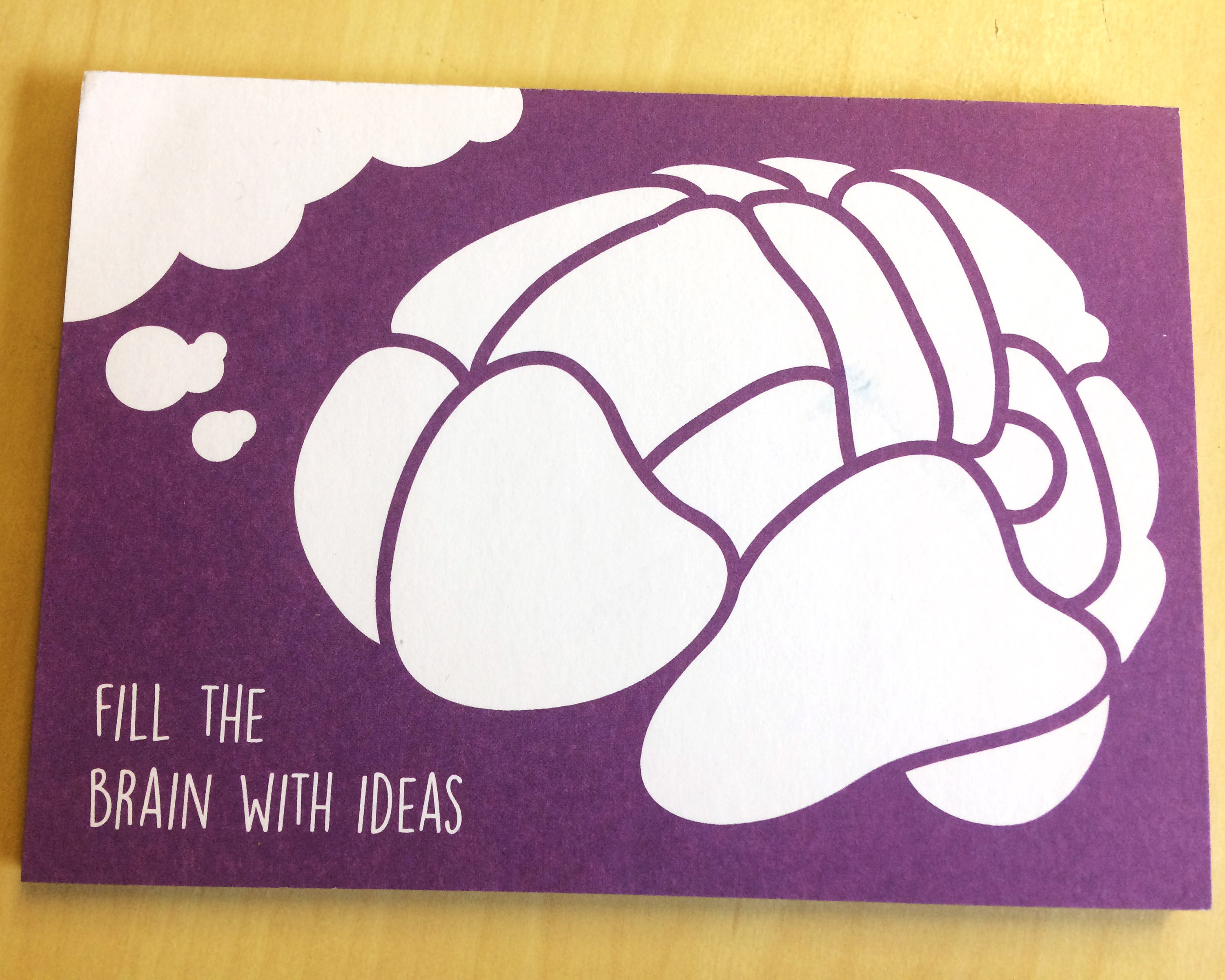 Brainstorm Notepad featuring A6 size, 50 sheets of high-quality paper, designed for effective idea generation.