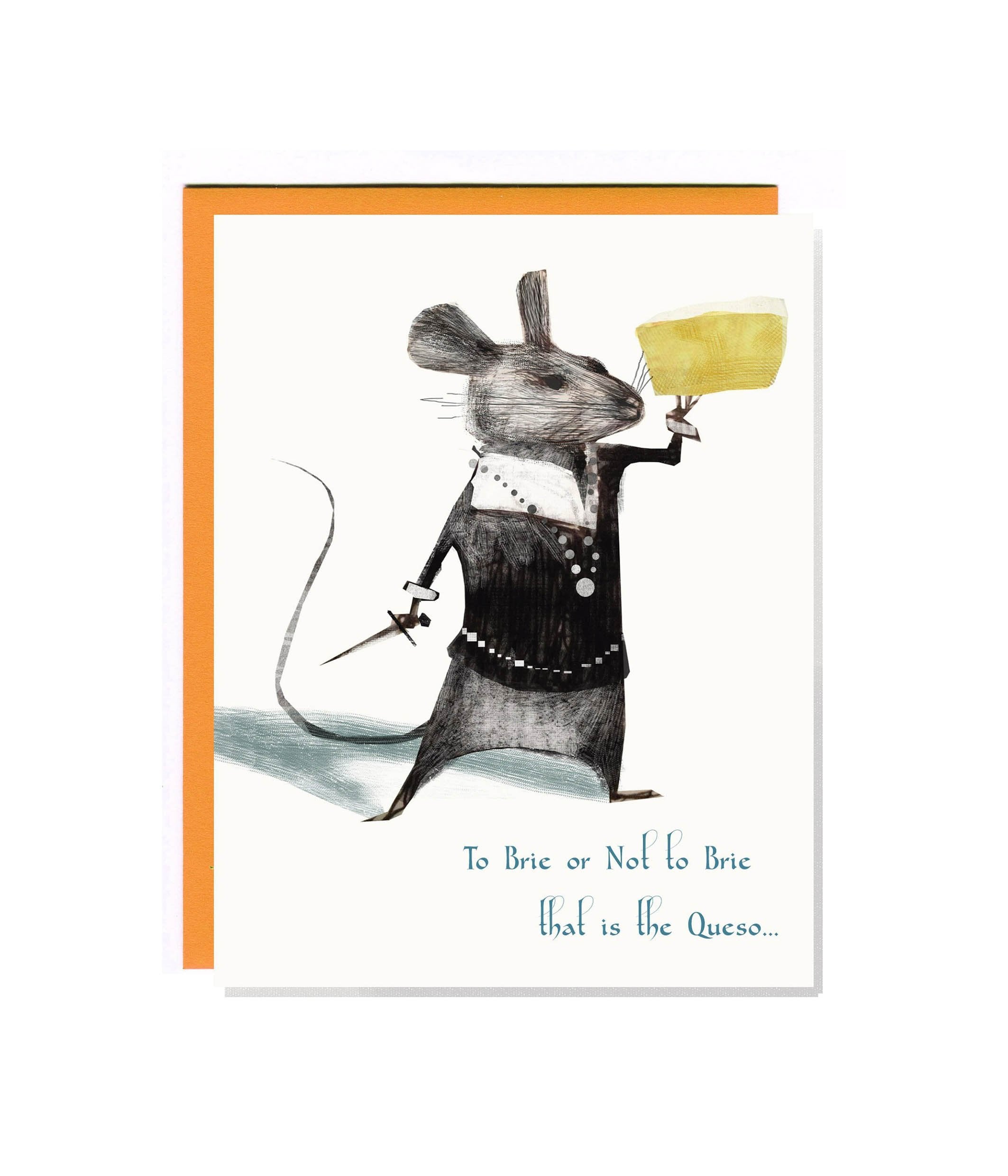 A set of 8 cheese-themed birthday cards featuring humorous puns, neatly packaged in a box with matching envelopes.