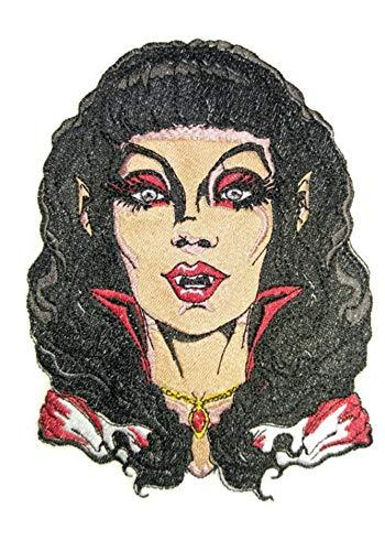 Classic Monster Portraits embroidered patch featuring intricate monster designs, ideal for clothing customization.