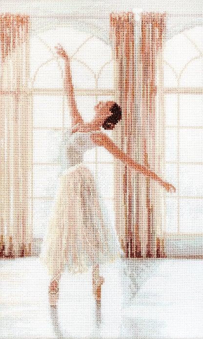 Counted Cross Stitch Kit Ballerina Leti906 featuring high-quality materials and a unique ballerina design.