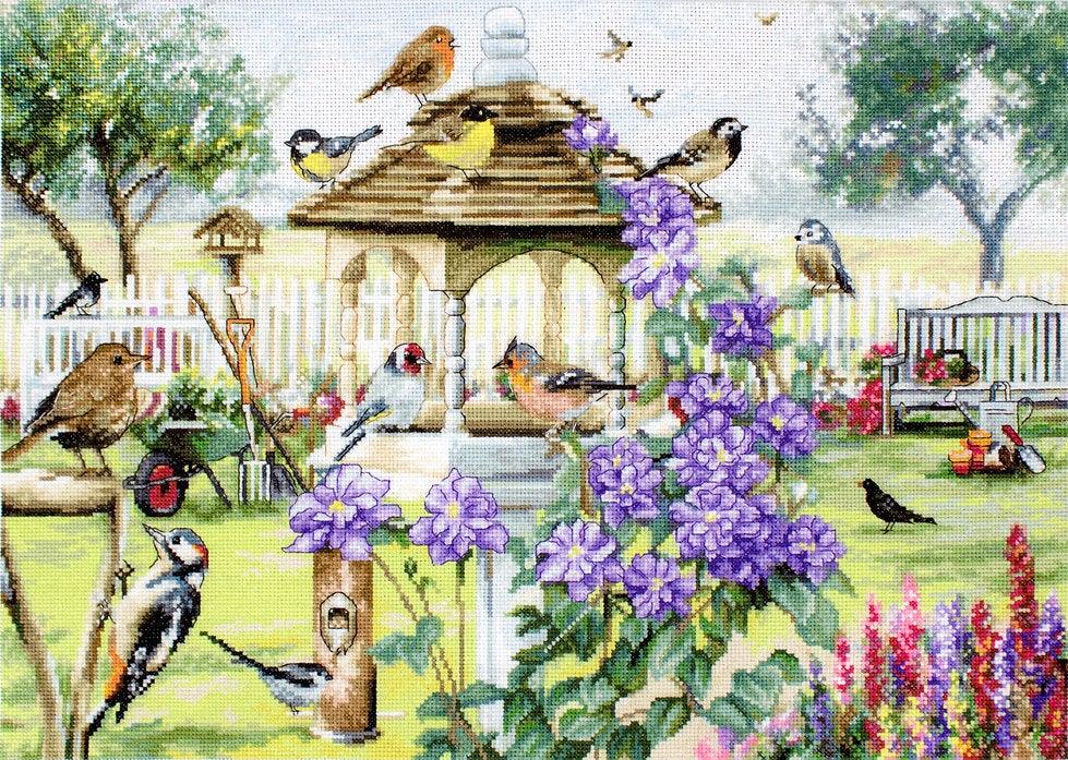 Leti944 Counted Cross Stitch Kit featuring a colorful bird design on high-quality Zweigart Aida canvas with Anchor threads.