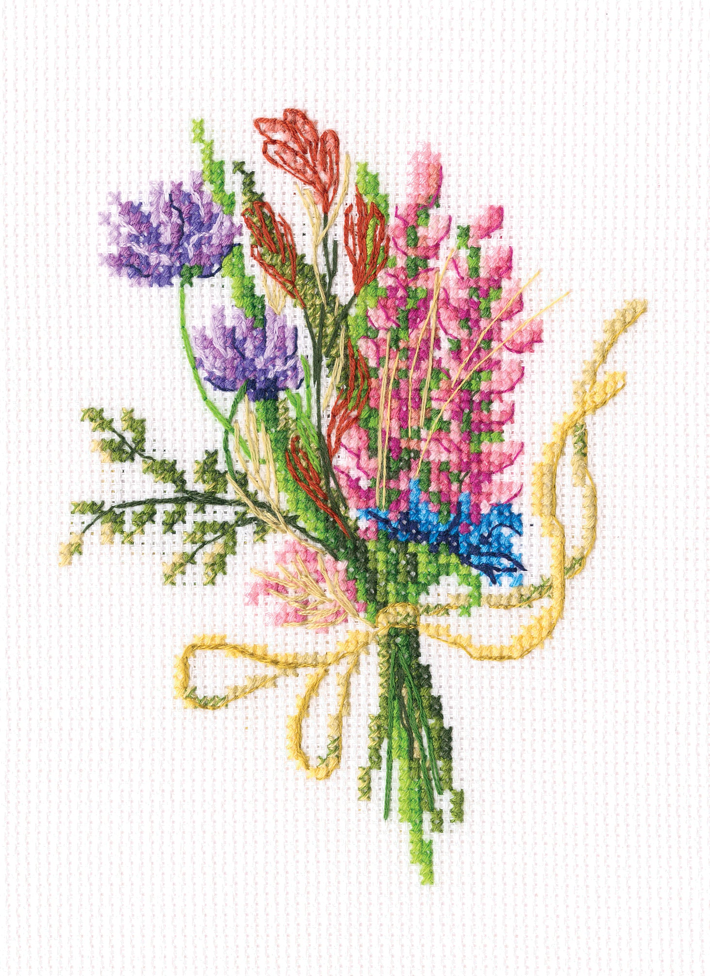 Forest buttonholes C321 Counted Cross Stitch Kit with Aida canvas, DMC threads, and instructions for creating beautiful buttonhole designs.