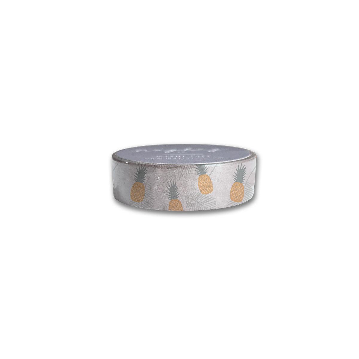 Golden Washi Tape roll with a shiny finish, ideal for crafts and stationery.