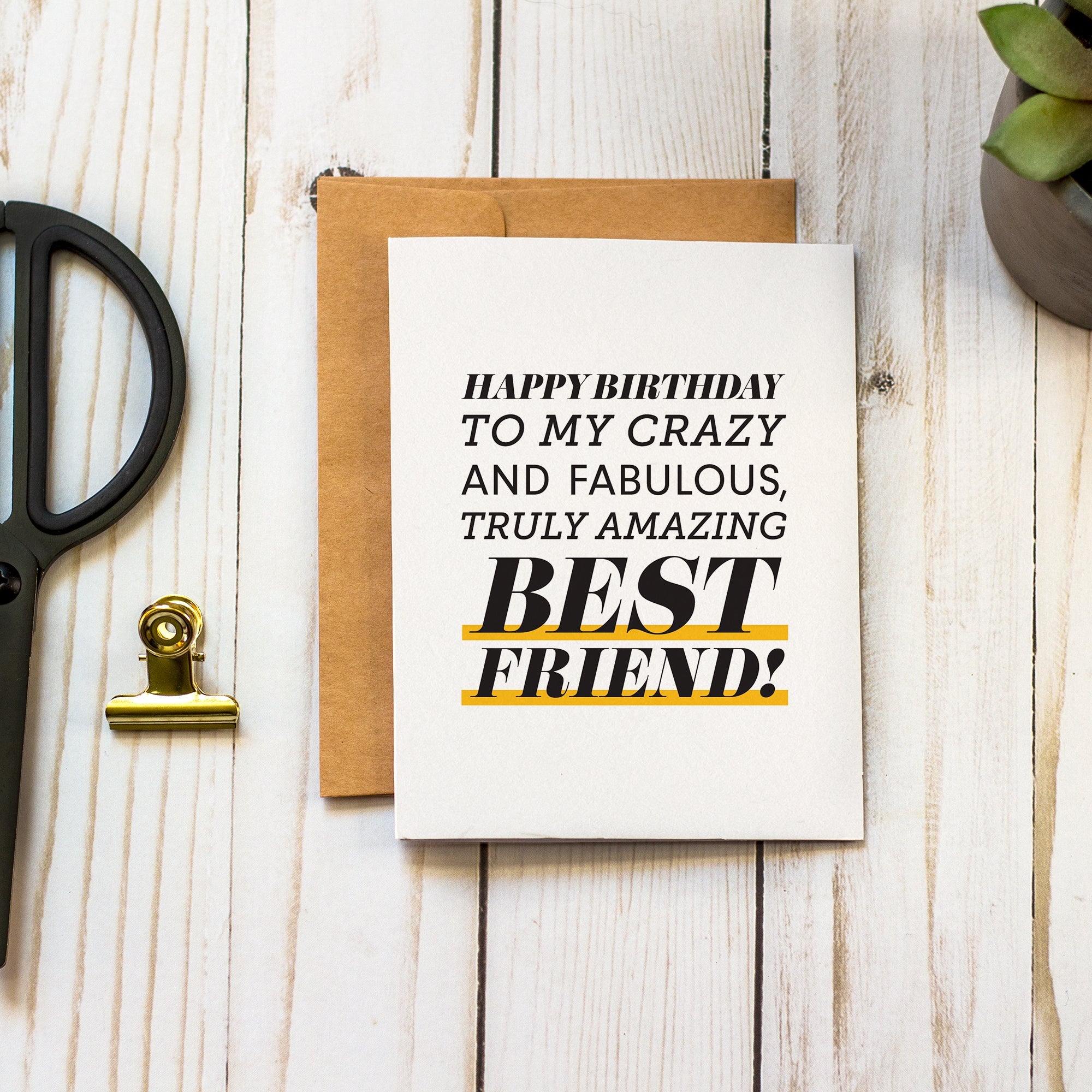 Happy Birthday greeting card for best friend featuring vibrant colors and heartfelt message.