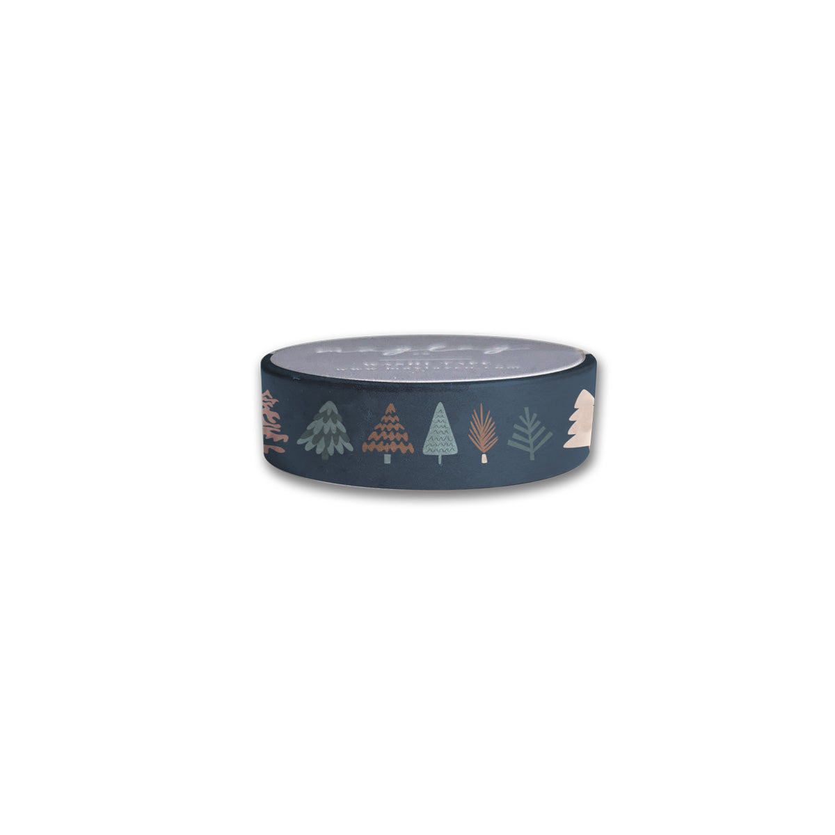 Happy Forest Washi Tape roll featuring vibrant designs, 15 mm wide and 10 m long, ideal for crafts and stationery.