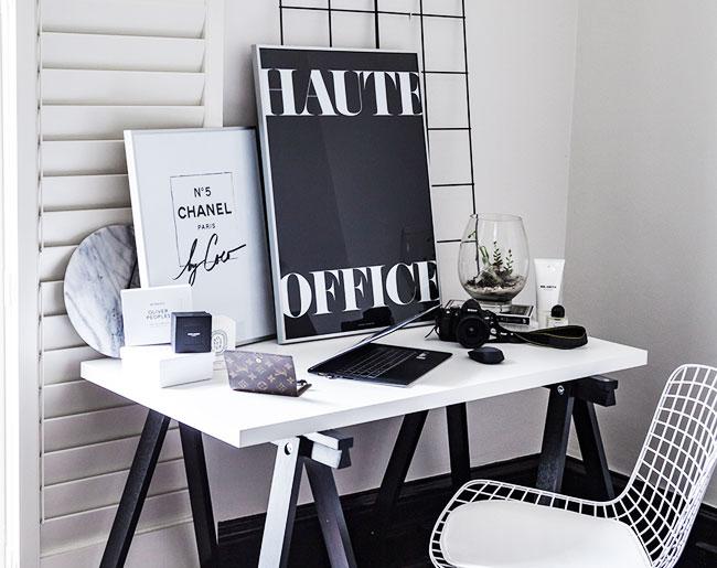 Haute Office (Noir) art print showcasing elegant design, perfect for office decor.