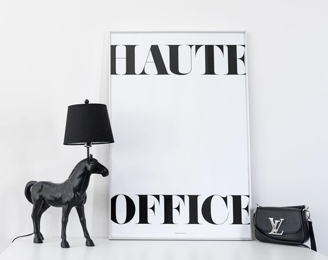 Haute Office wall art print showcasing vibrant colors and sharp imagery, designed for office decor.