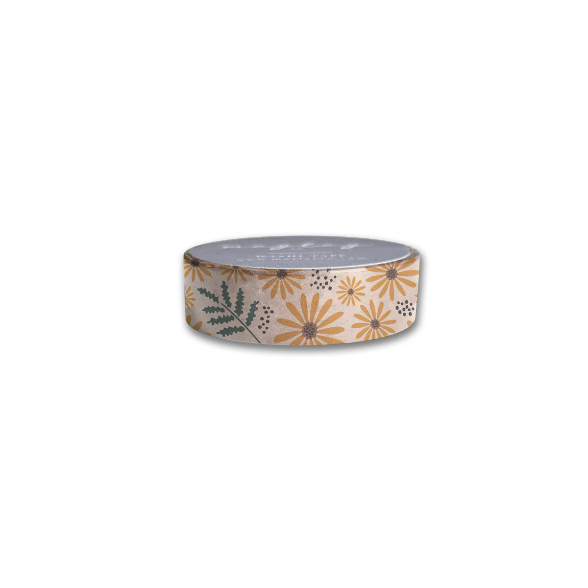 Hello Daisy Washi Tape featuring colorful floral designs, 15 mm wide and 10 m long, ideal for crafting and stationery.