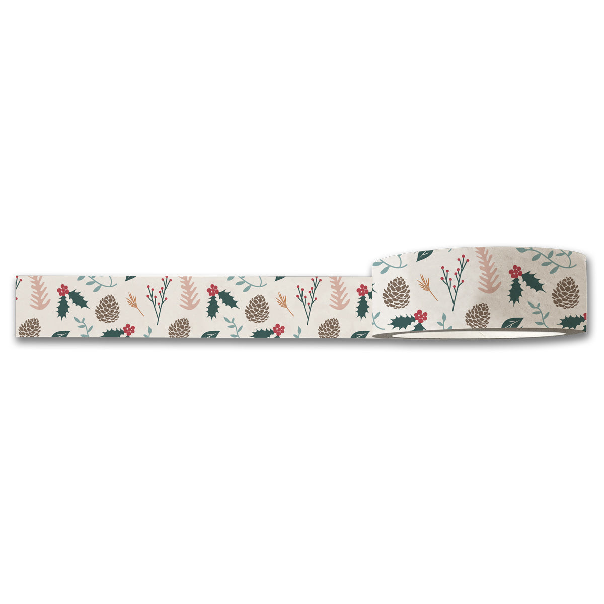 Colorful Holiday Foli Washi Tape roll with festive designs, perfect for crafting and decorating.