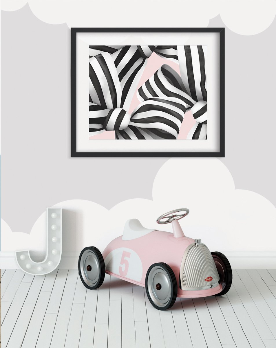 Ingenue Blush print showcasing vibrant colors and fine details, perfect for home decor.