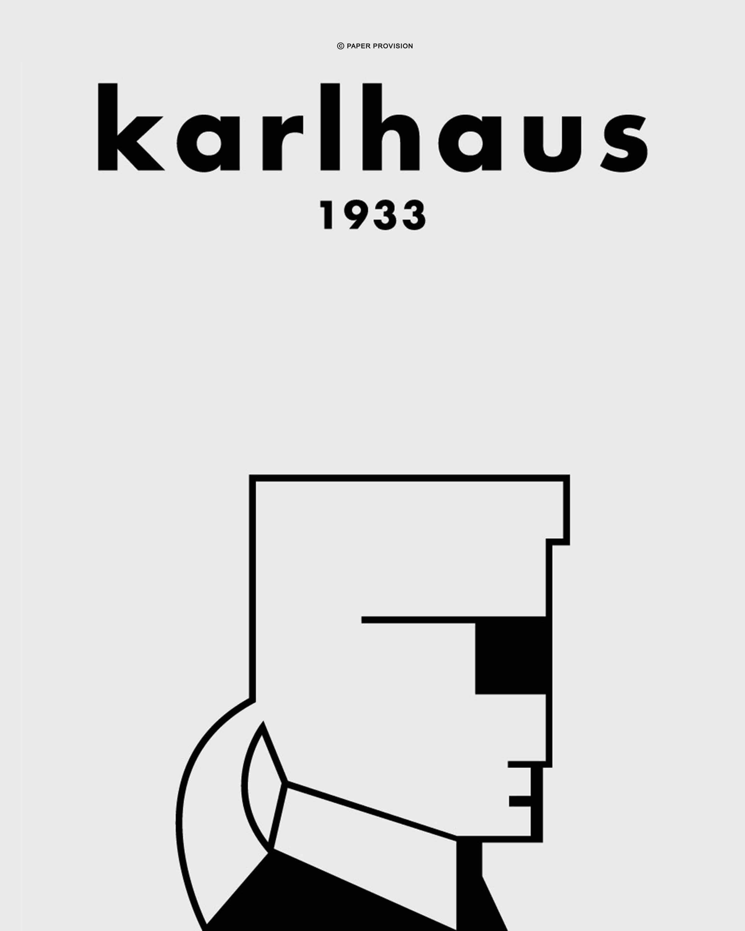 Karlhaus No 1 art print showcasing vibrant colors and intricate details on premium quality stock.