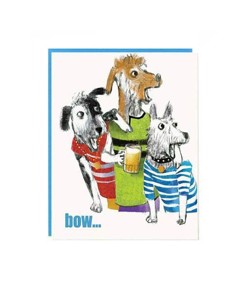 A set of 8 whimsical dog-themed birthday cards by John Littleboy, neatly packaged in a tidy box with matching envelopes.