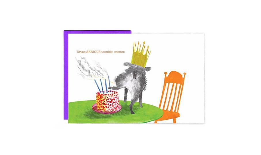 A set of 8 whimsical dog-themed birthday cards by John Littleboy, neatly packaged in a tidy box with matching envelopes.