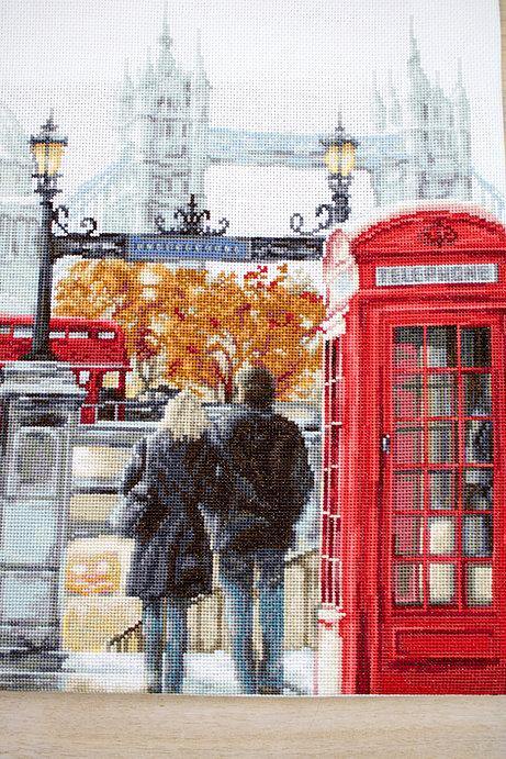 London B2376L Counted Cross-Stitch Kit featuring Aida canvas, 52 Anchor colors, and needle, designed by Richard Macneil.