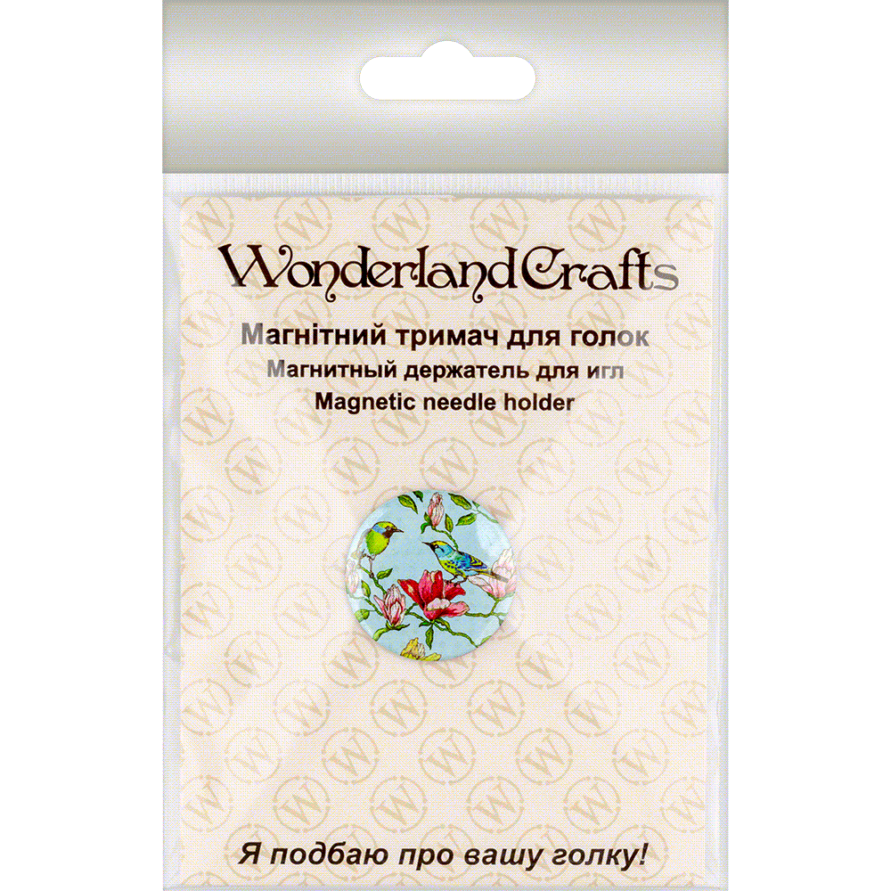 Magnetic Needle Holder FLMH-160(M-1) in bright colors with strong neodymium magnets, perfect for embroidery and crafting.