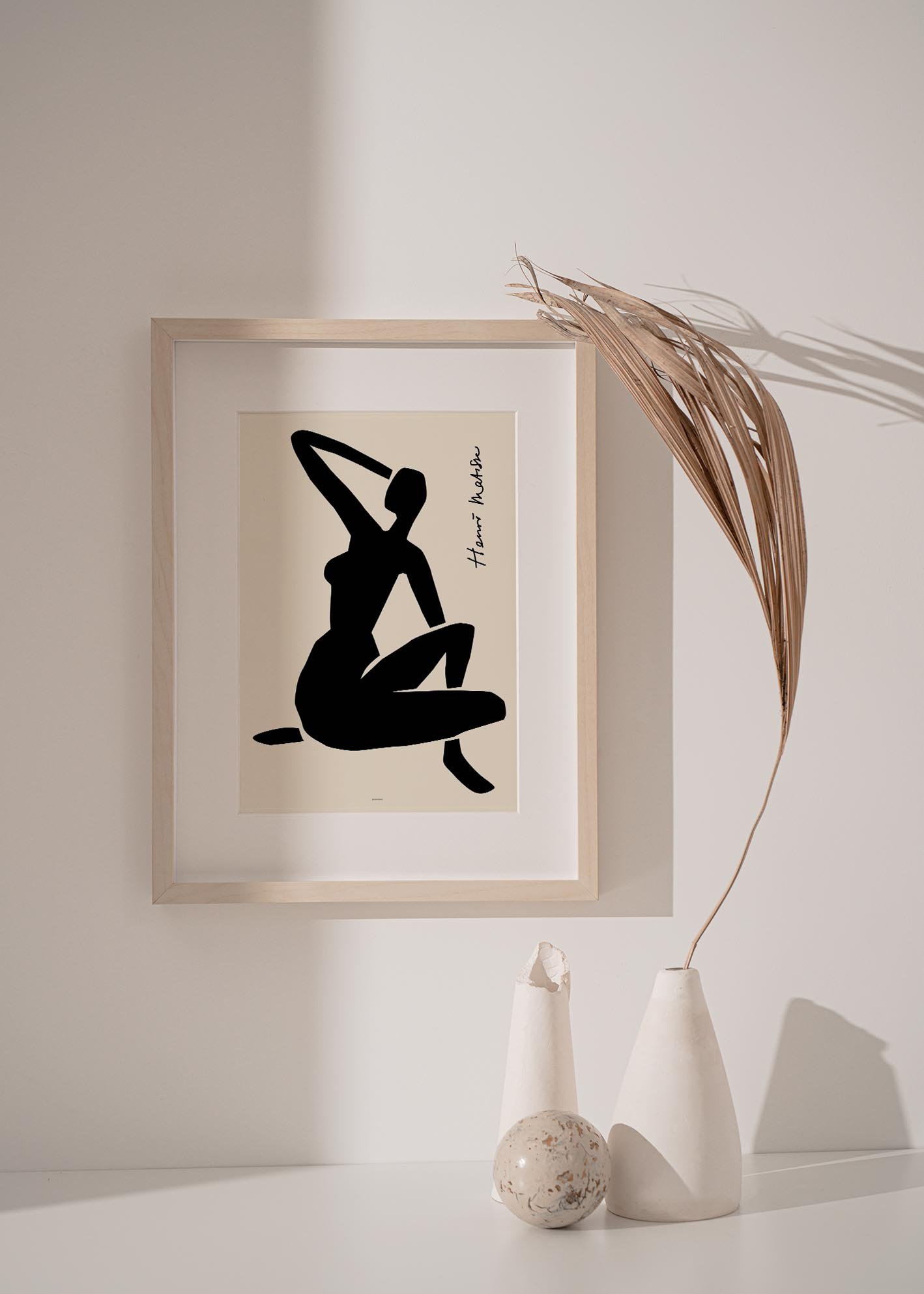 A vibrant art print from the Matisse Black Nude collection, showcasing abstract shapes and colors inspired by Henri Matisse's innovative techniques.