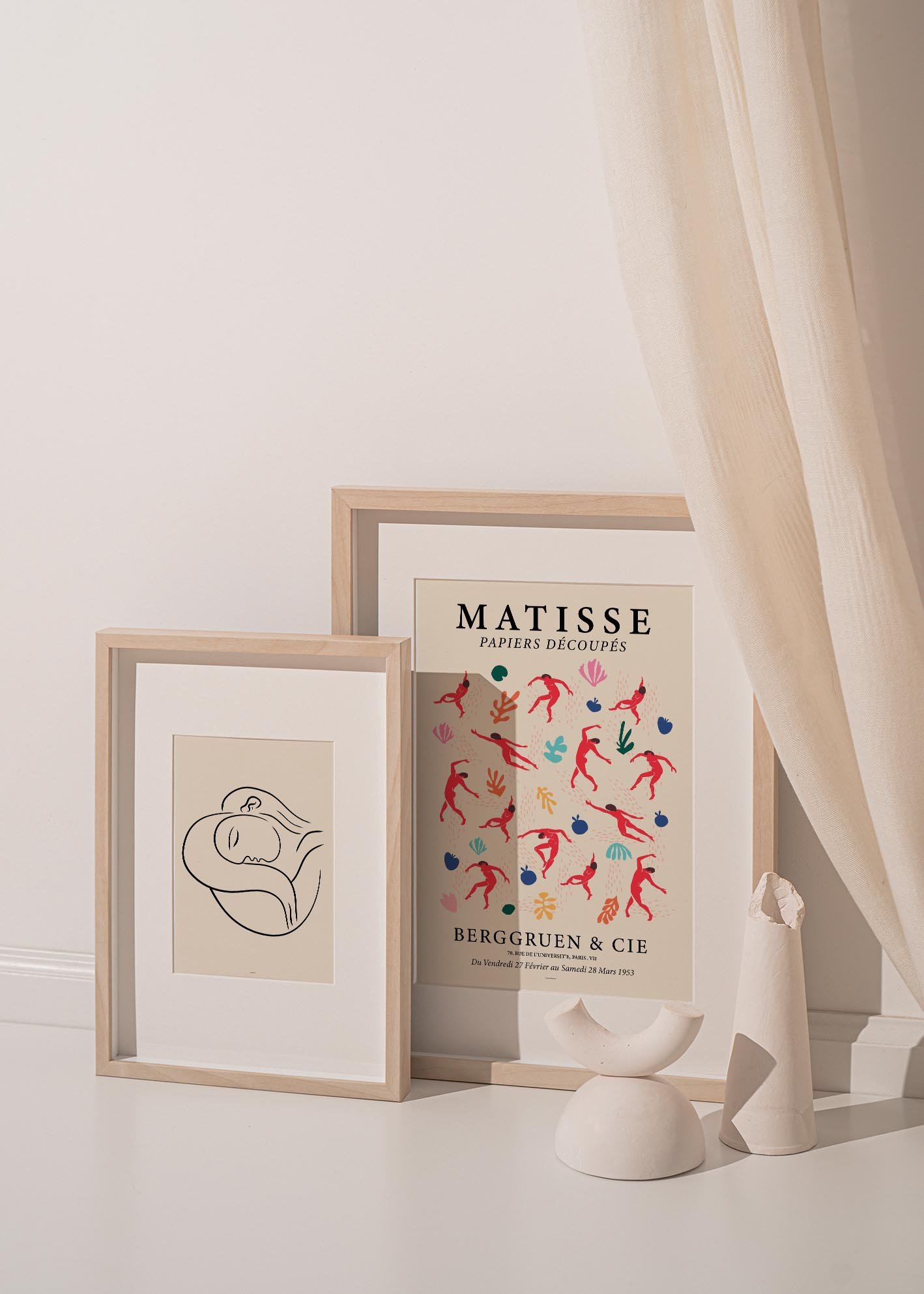 A vibrant art print from the Matisse Figures Forms collection, showcasing colorful shapes and figures inspired by Henri Matisse's innovative paper cutouts.