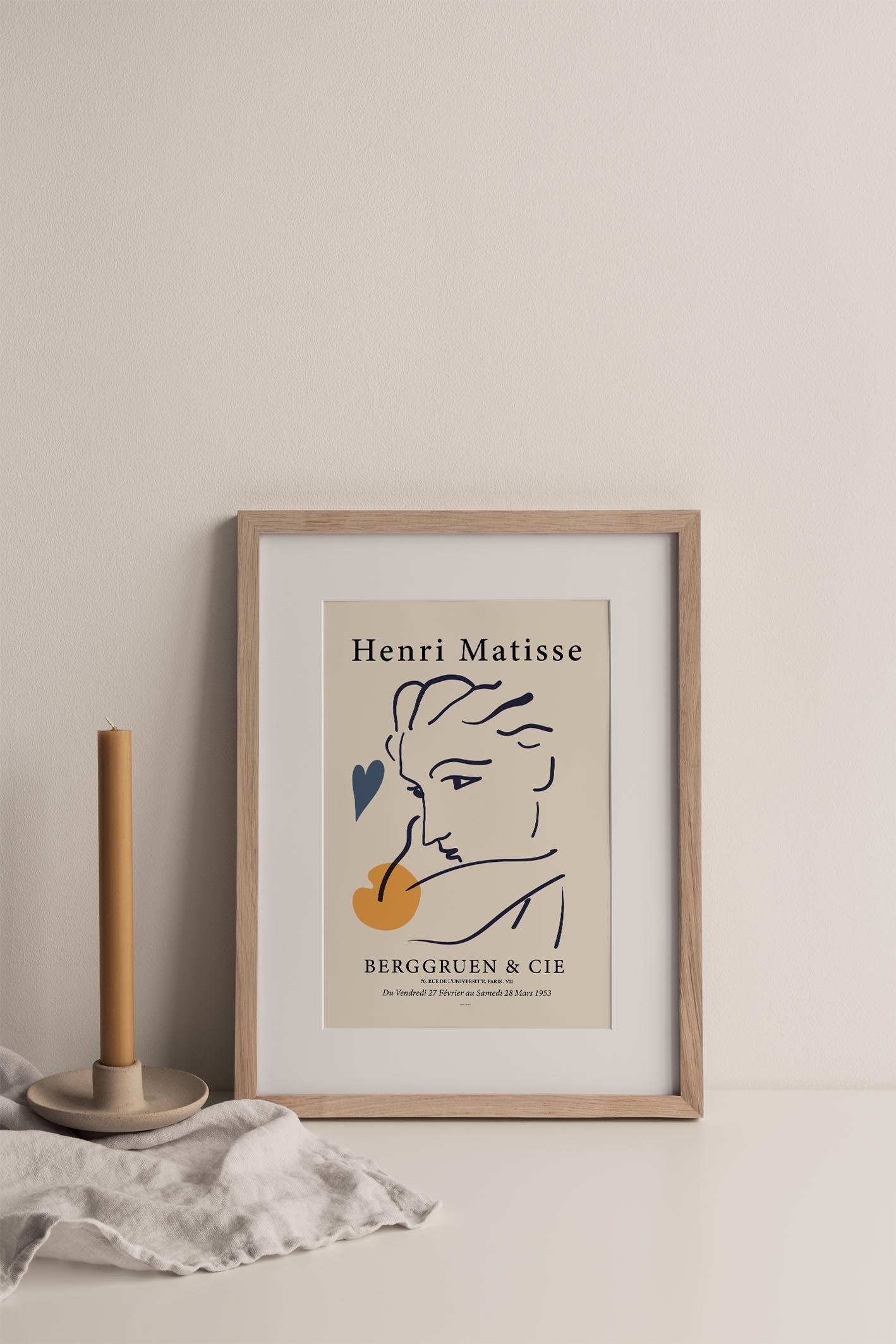 Matisse Man Poster featuring colorful cut-out shapes inspired by Henri Matisse's artistic style.